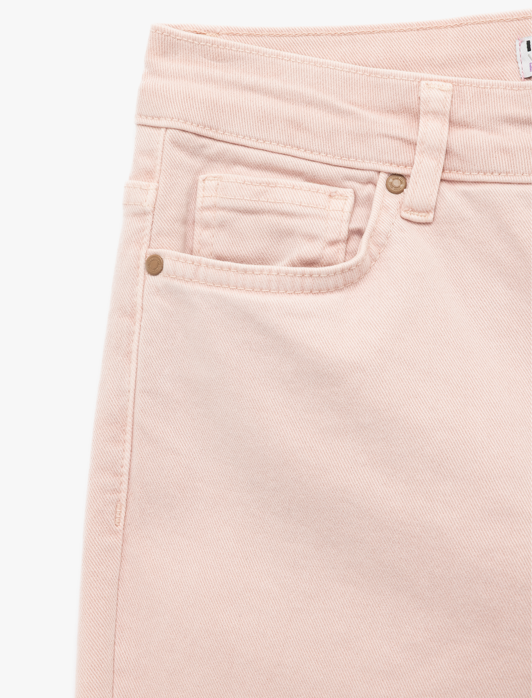   Kesik Paça Basic Denim Pantolon