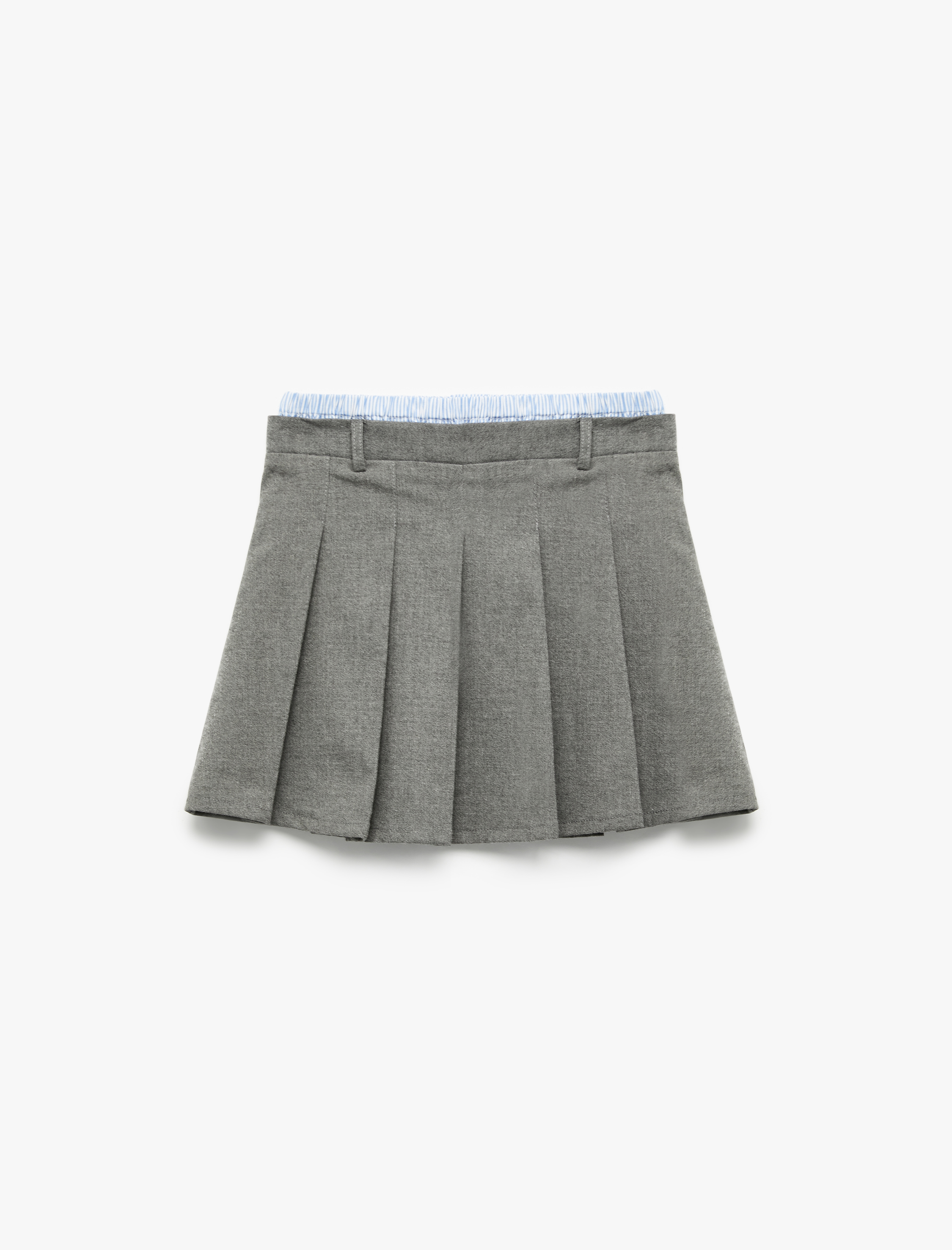 Kız Çocuk Viskon Karışımlı Pileli Etek