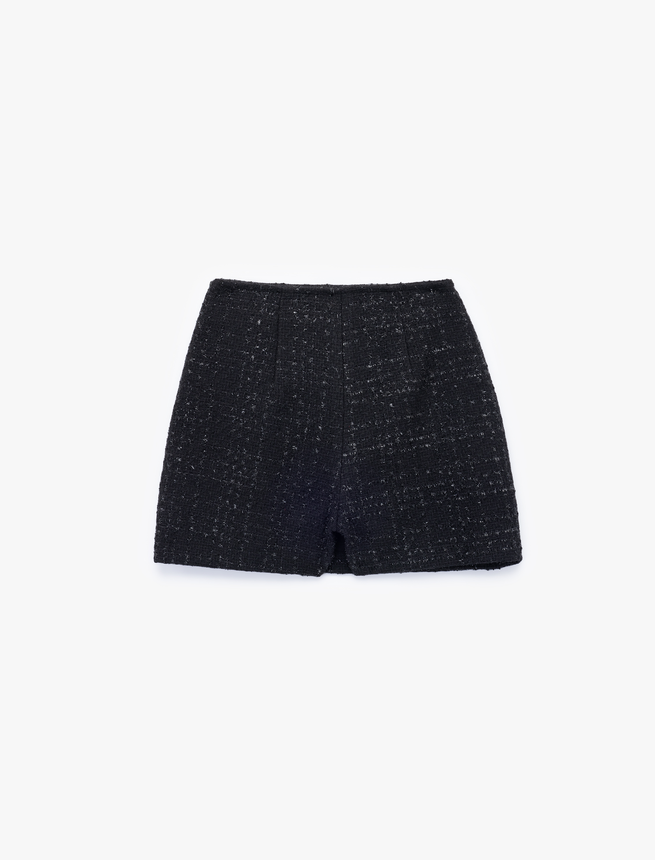   Dar Kesim Mini Tüvit Şort Etek