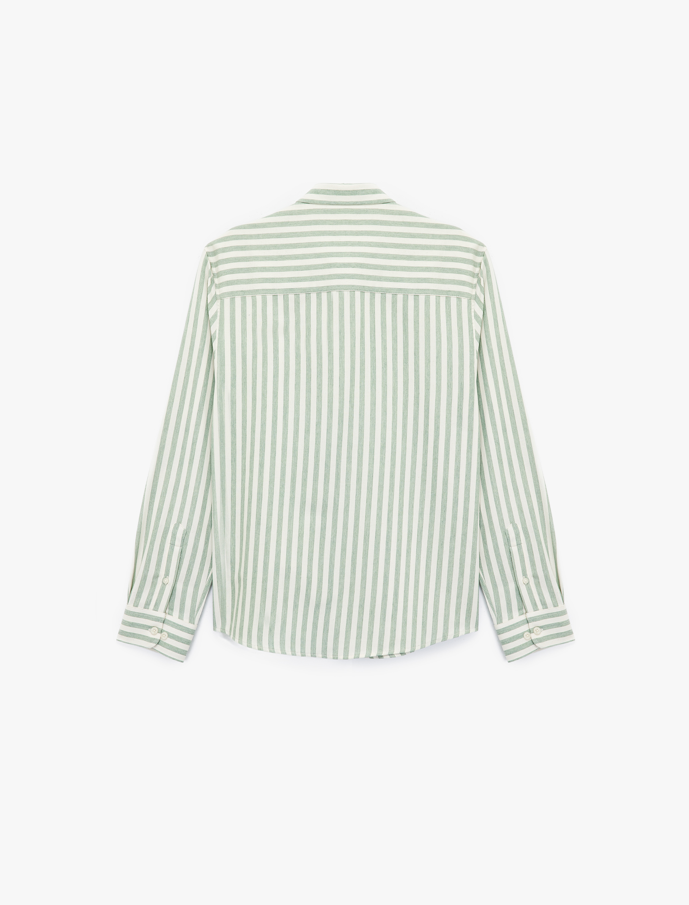   Regular Fit Düğmeli Klasik Yaka Uzun Kollu Gömlek