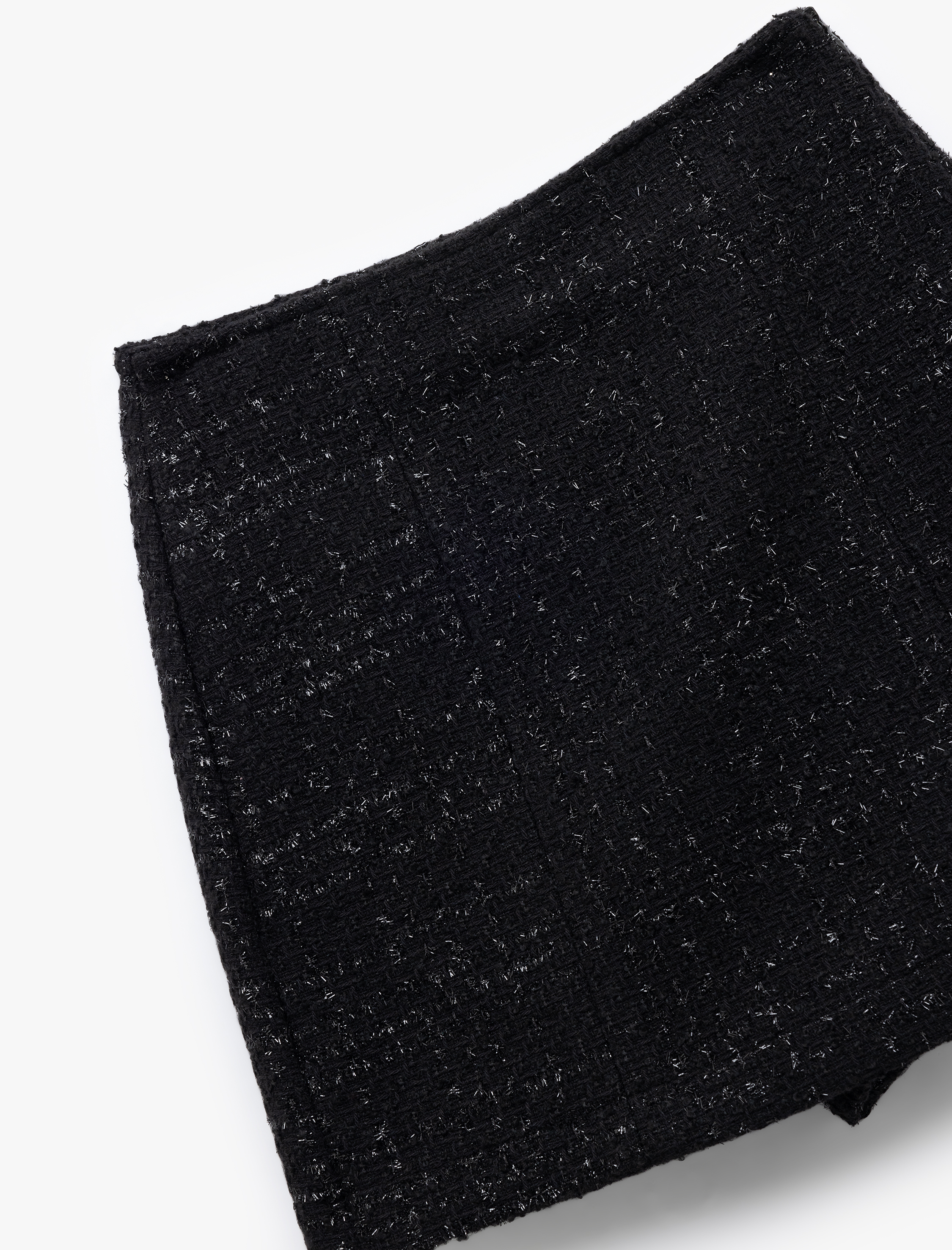   Dar Kesim Mini Tüvit Şort Etek