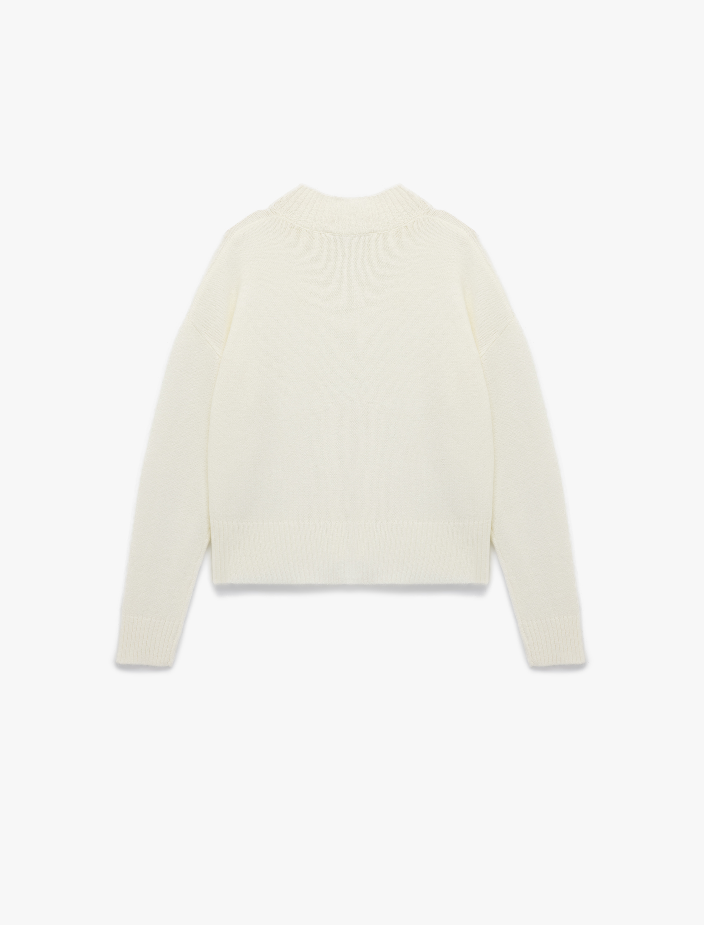   Dik Yaka Uzun Kollu Basic Triko Kazak