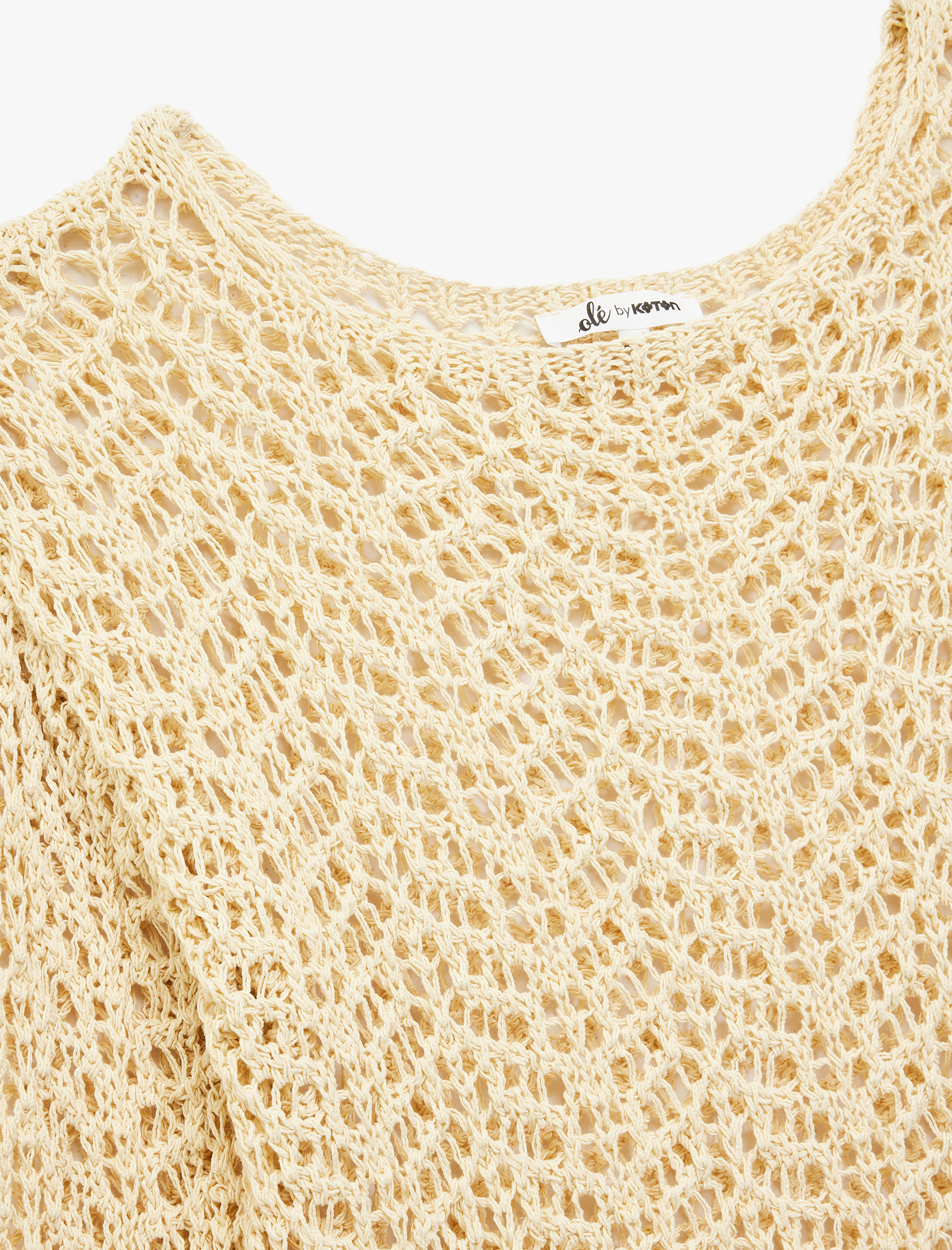   Uzun Kollu Bisiklet Yaka Triko Ajurlu Kazak