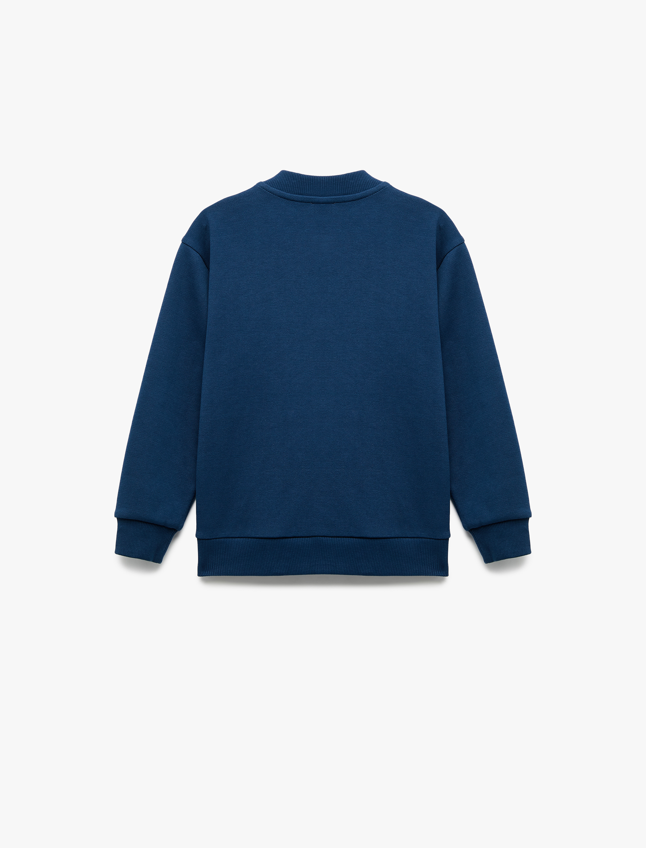  Erkek Çocuk Uzun Kollu Bisiklet Yaka Çıtçıtlı Pamuklu Okul Ceketi