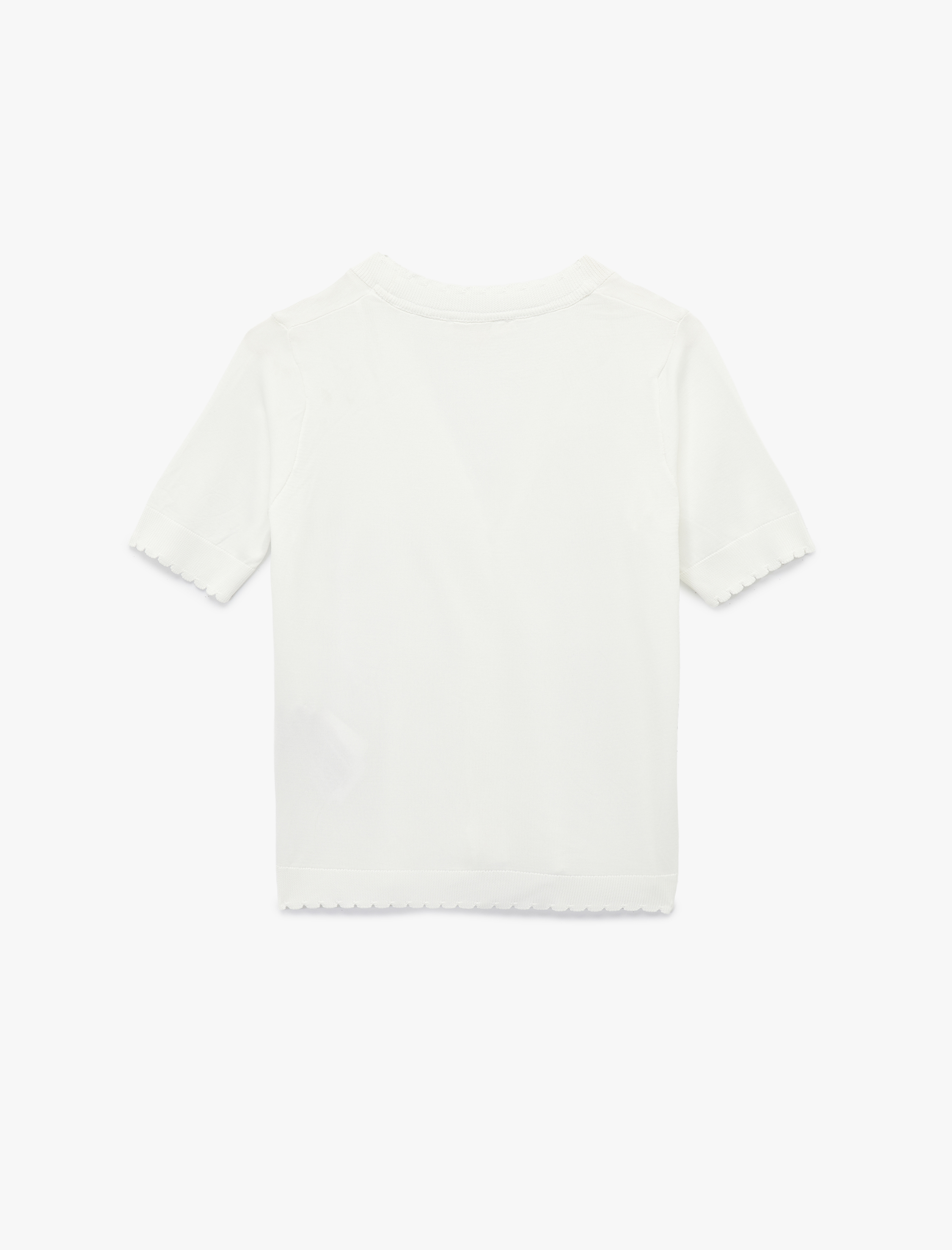   Düğmeli Kısa Kollu V Yaka Triko Hırka