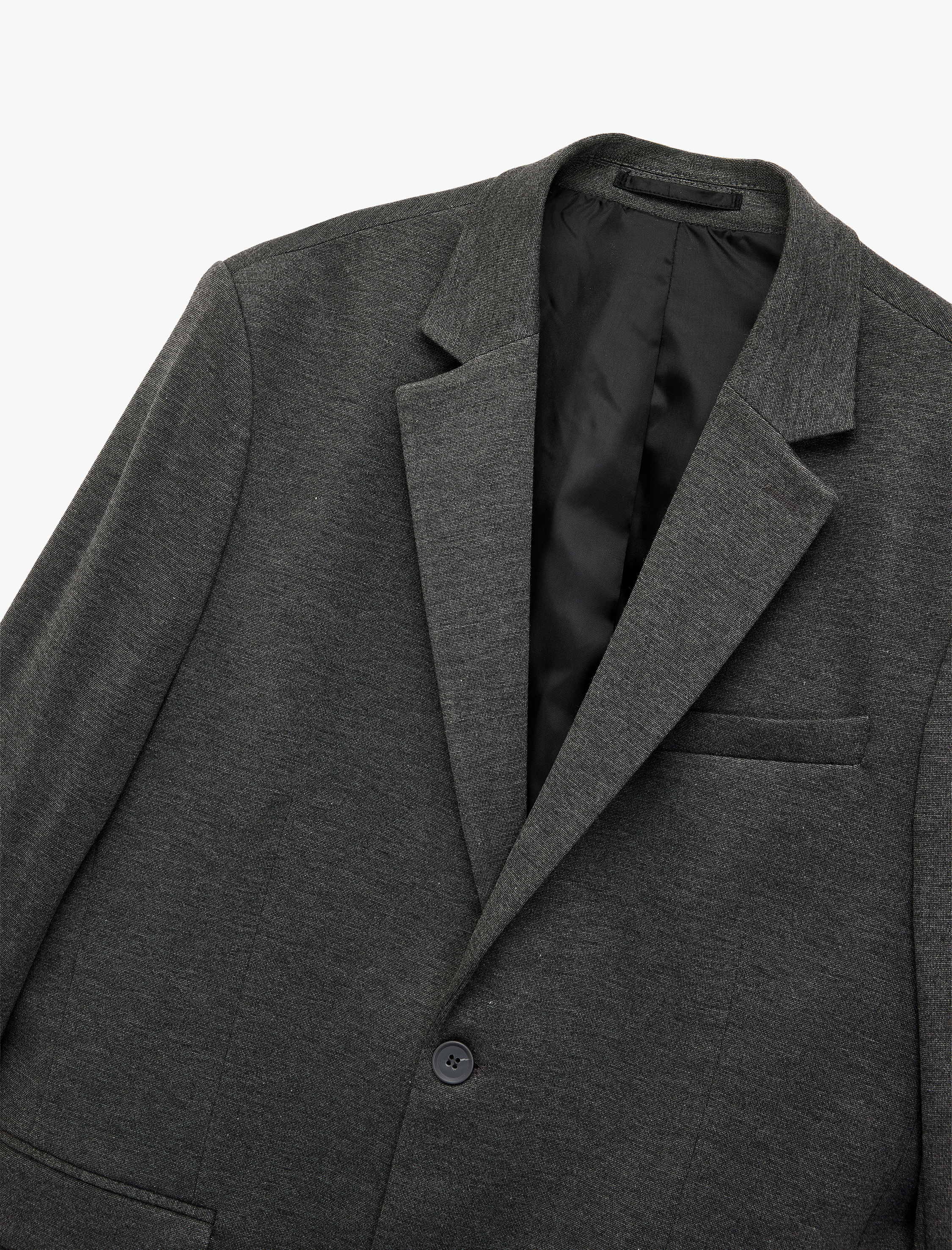 Slim Fit Kapaklı Cep Detaylı Uzun Kollu Mono Yaka Blazer Ceket