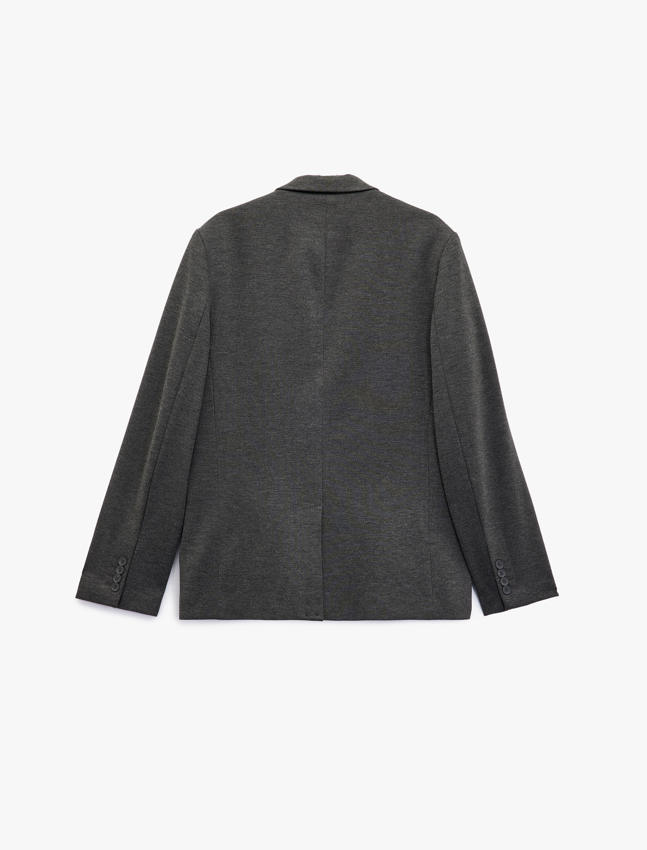 Slim Fit Kapaklı Cep Detaylı Uzun Kollu Mono Yaka Blazer Ceket