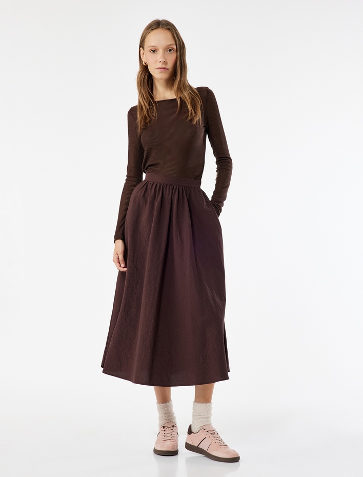  Rahat Kalıp A Kesim Uzun Etek