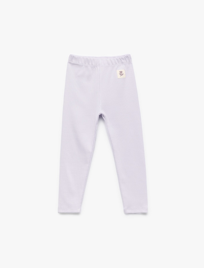 Kız Bebek Pamuklu Beli Lastikli Kaşkorse Basic Uzun Tayt