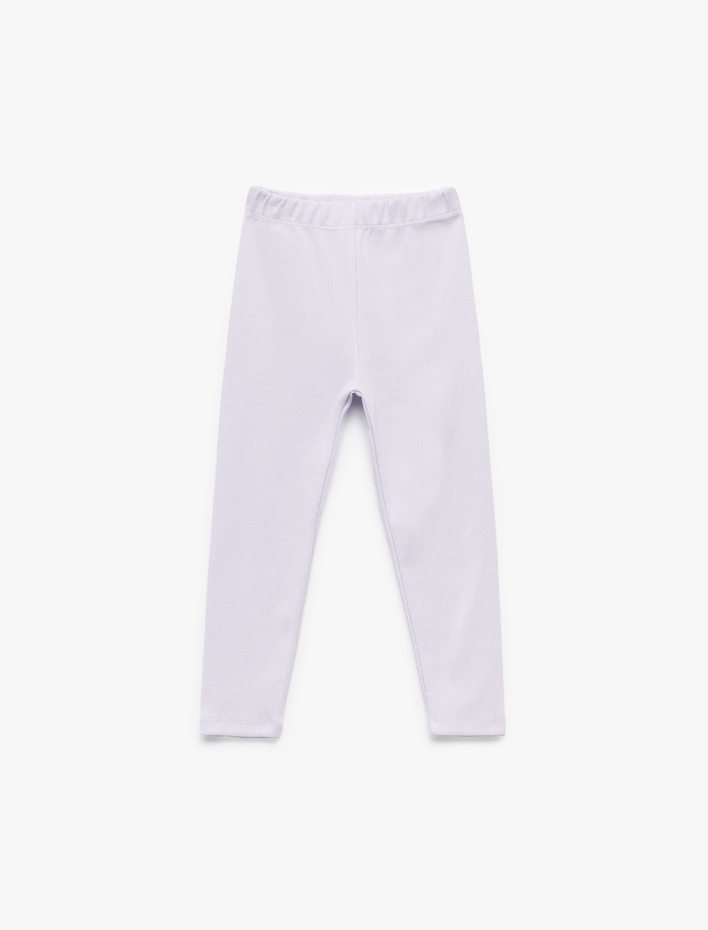 Kız Bebek Pamuklu Beli Lastikli Kaşkorse Basic Uzun Tayt