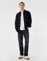 Normal Bel Pamuklu Straight Fit Jean Pantolon - Mark Jean