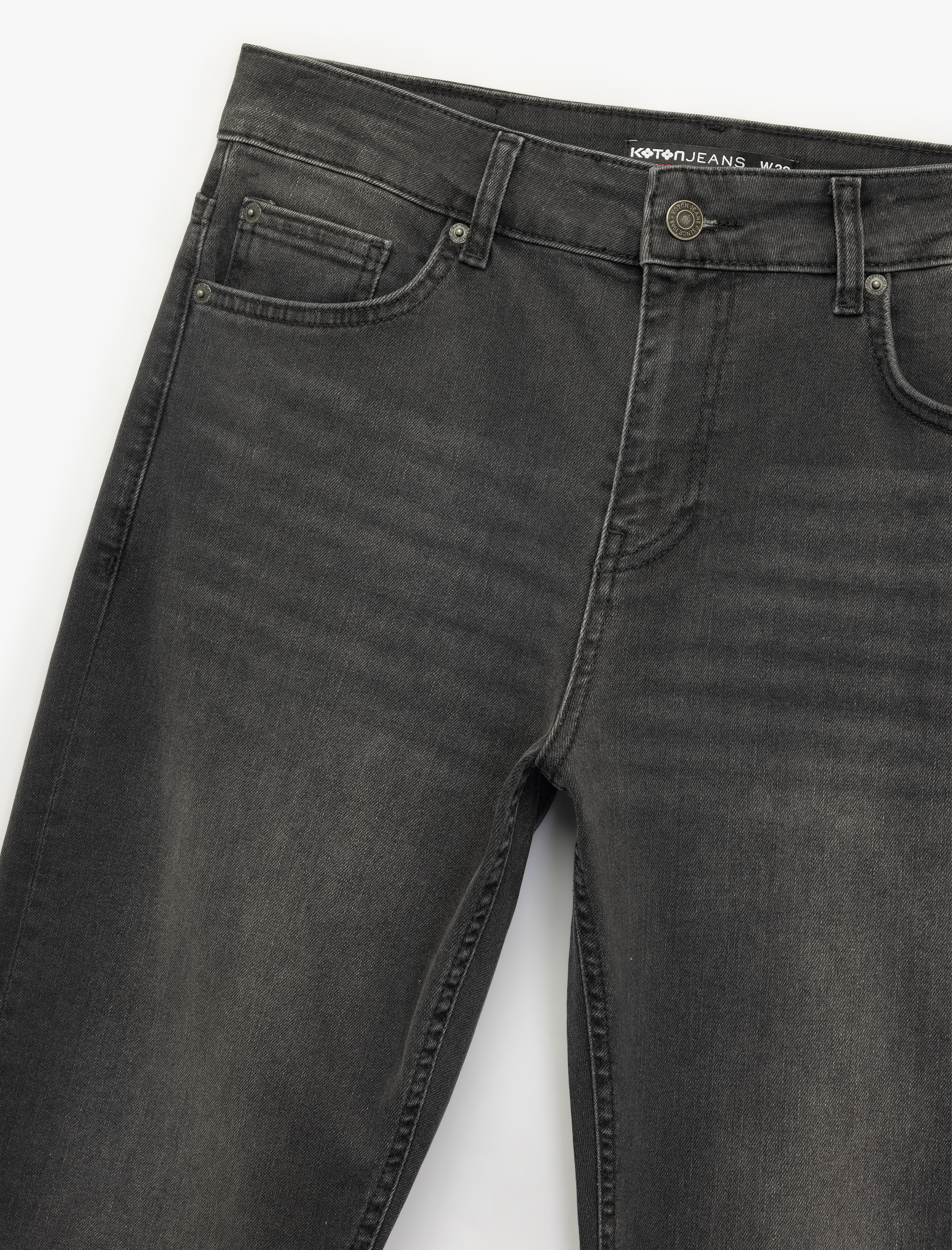   Normal Bel Pamuklu Straight Fit Jean Pantolon - Mark Jean