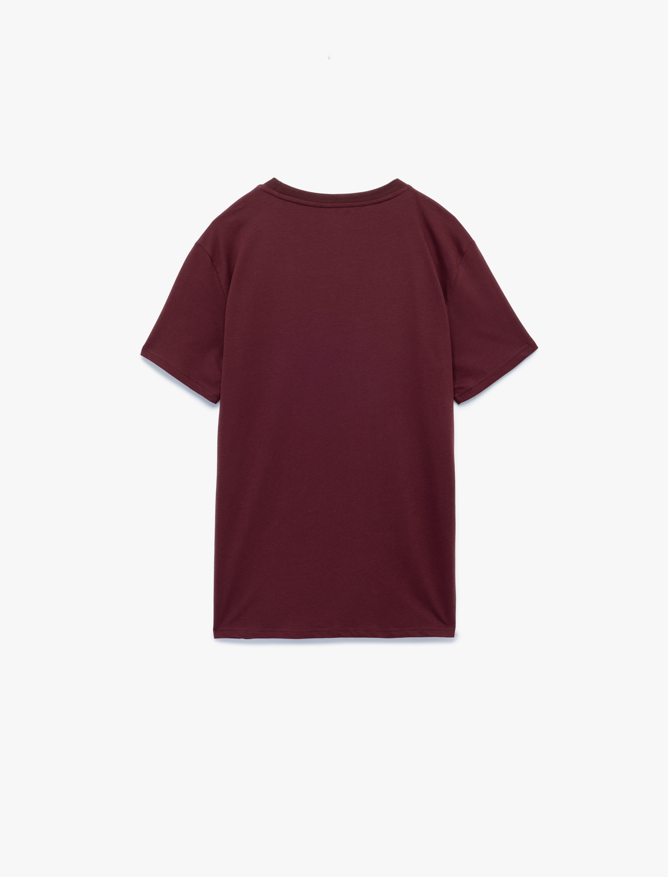 Regular Fit Kısa Kollu Bisiklet Yaka Pamuklu Baskılı Tişört