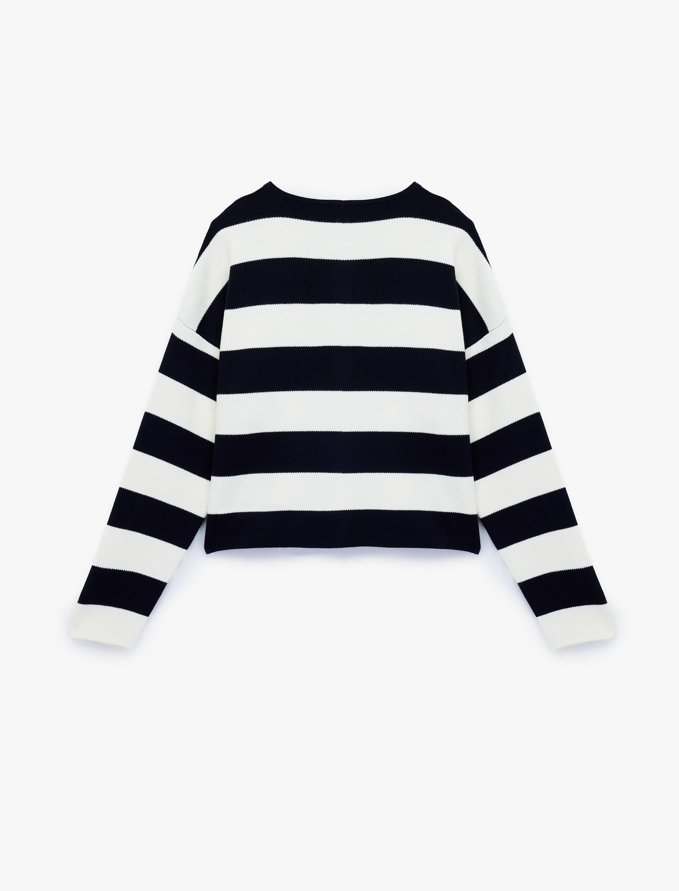   Regular Fit Uzun Kollu Bisiklet Yaka Triko Hırka