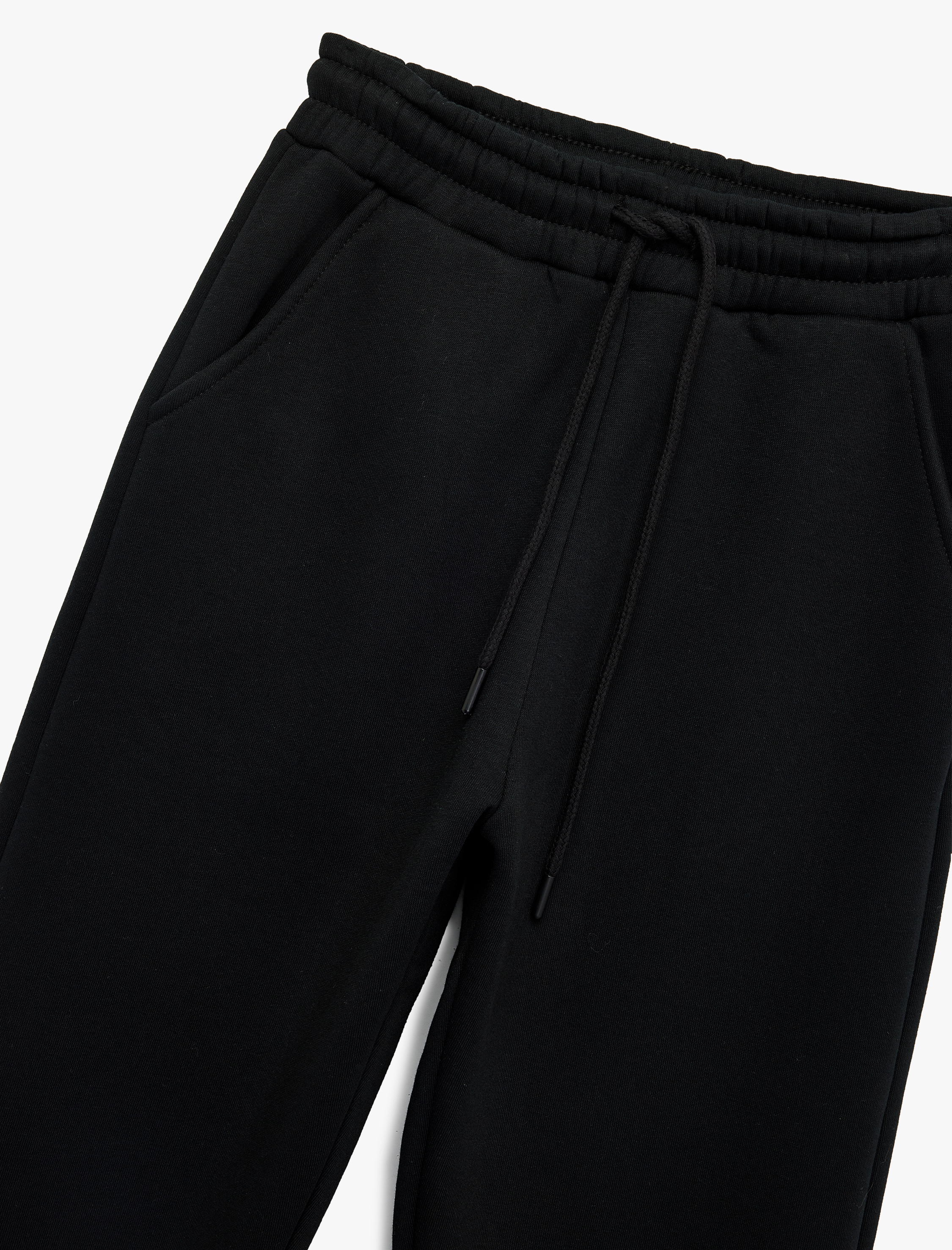   Rahat Kalıp Pamuklu Beli Bağcıklı 2'li Jogger Eşofman Altı Seti