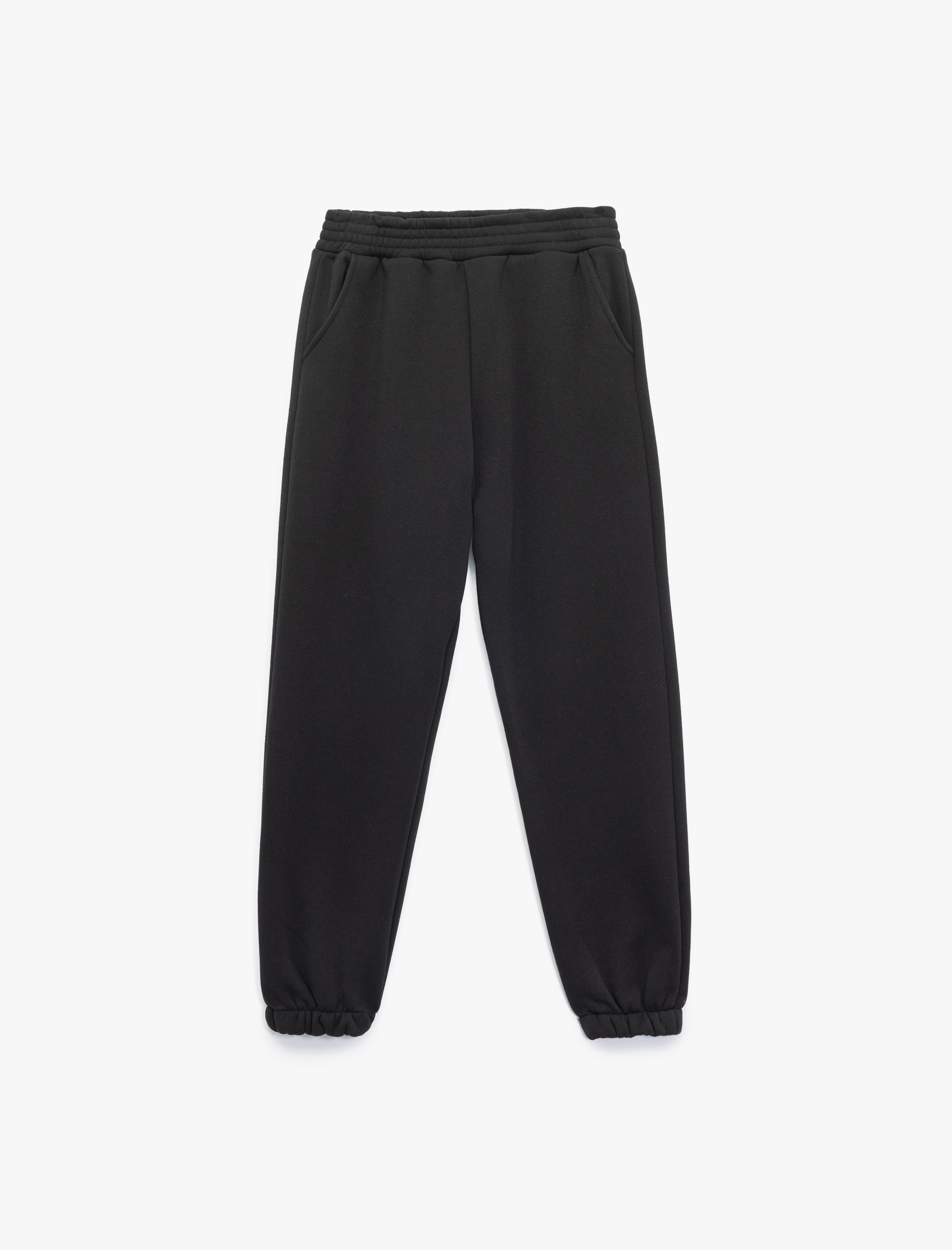   Üç İplik Şardonlu Cepli Beli Lastikli Jogger Eşofman Altı