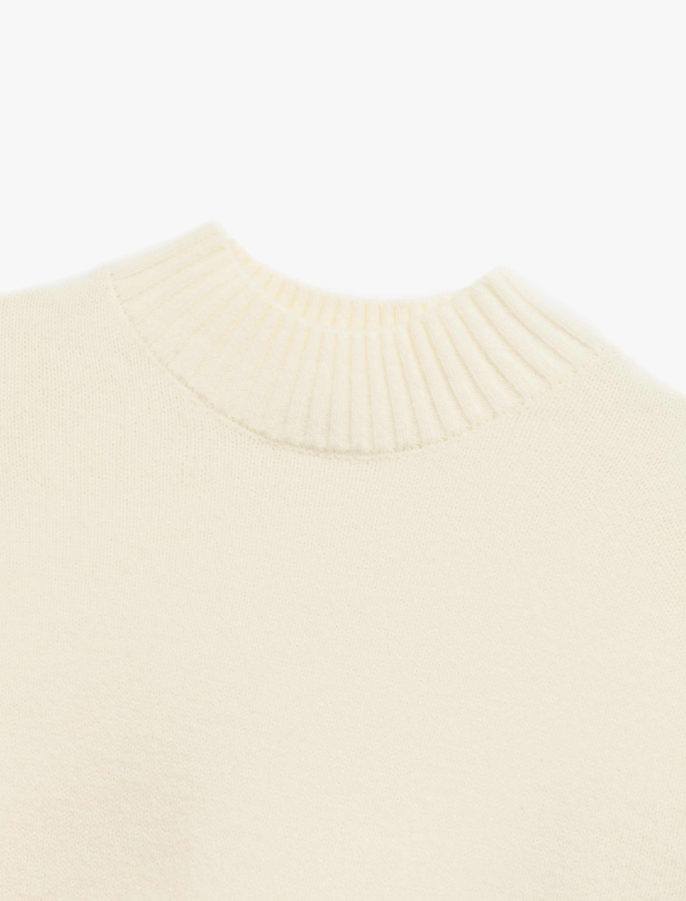   Dik Yaka Uzun Kollu Triko Tunik