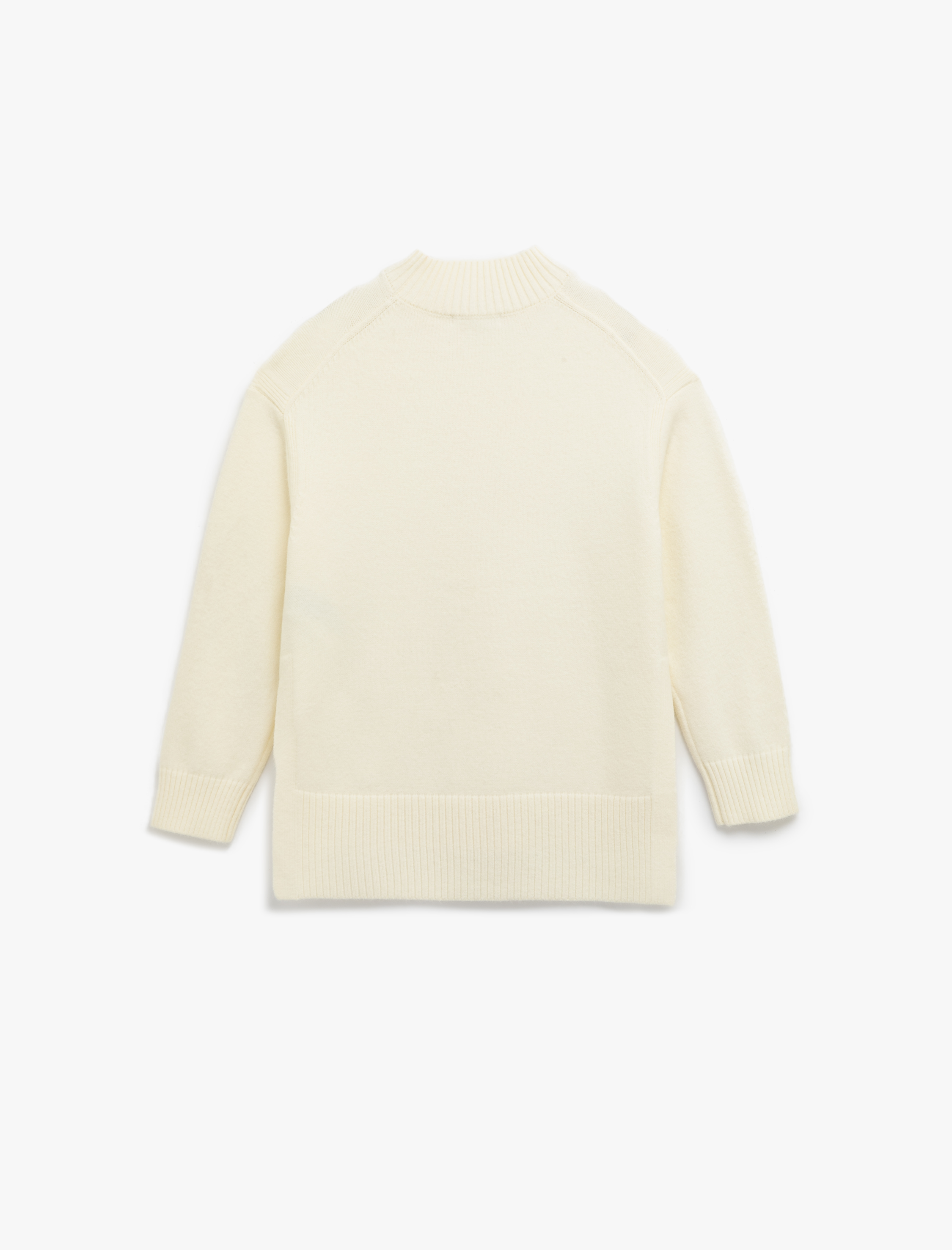   Dik Yaka Uzun Kollu Triko Tunik