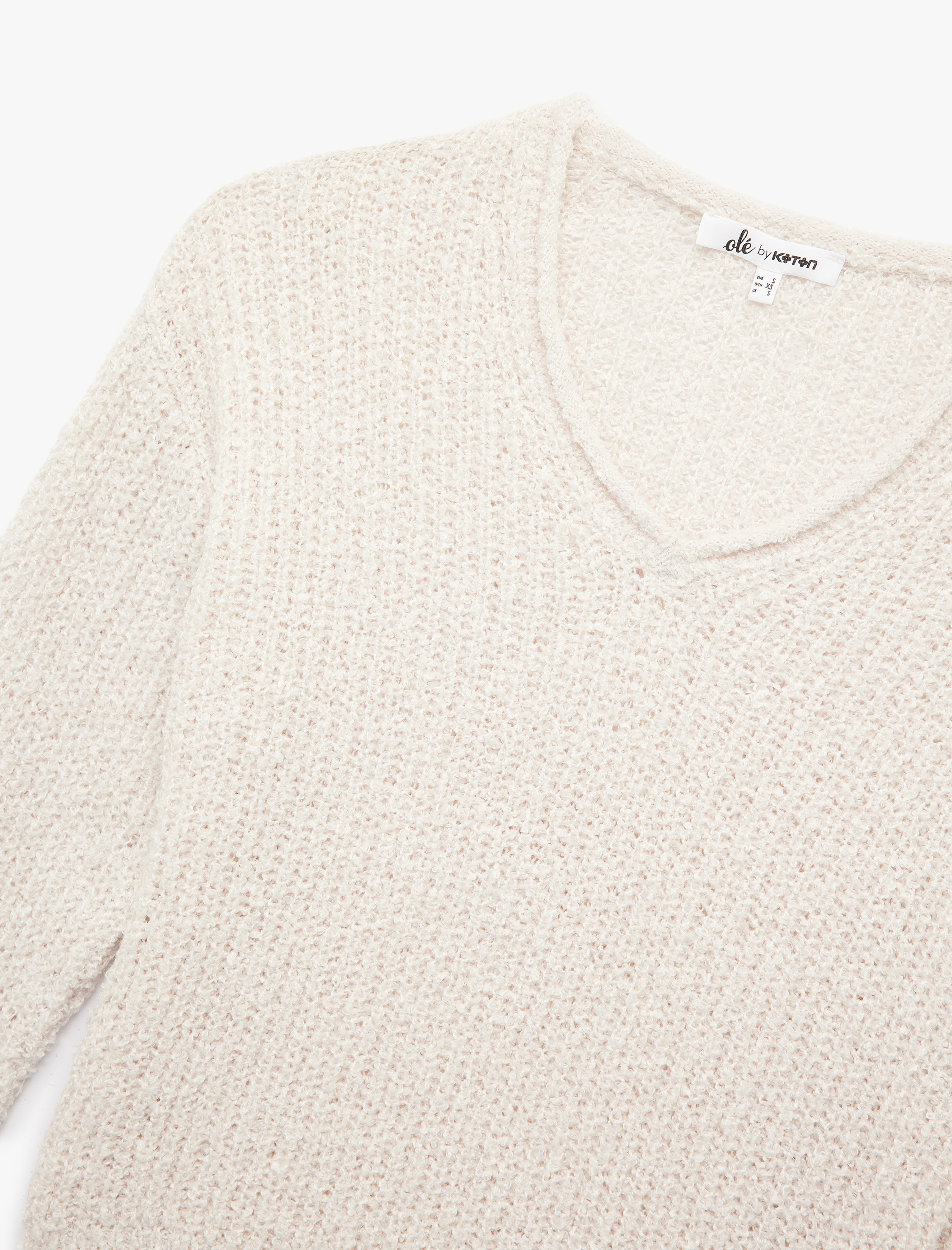   Buklet V Yaka Uzun Kollu Kazak