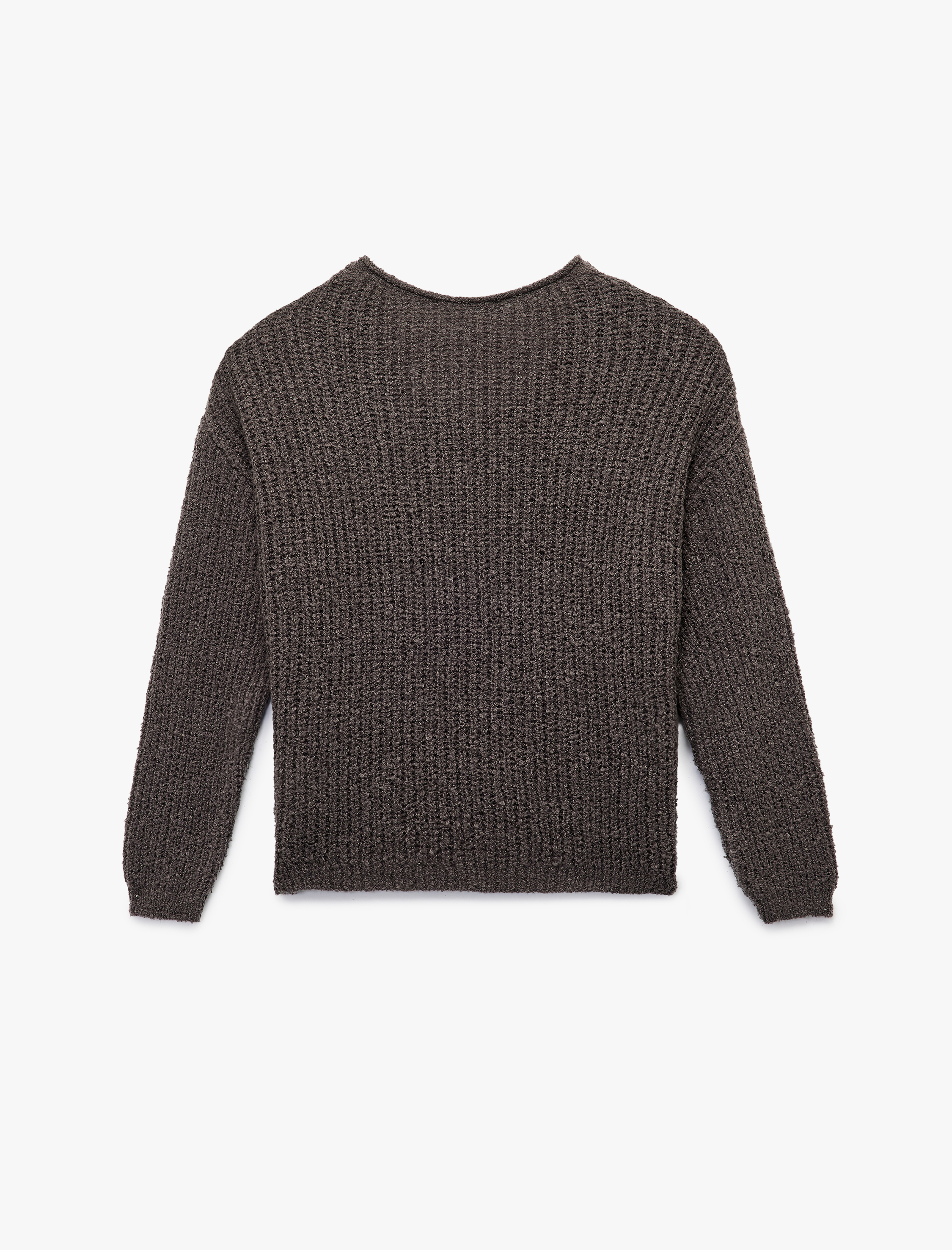   Buklet V Yaka Uzun Kollu Kazak