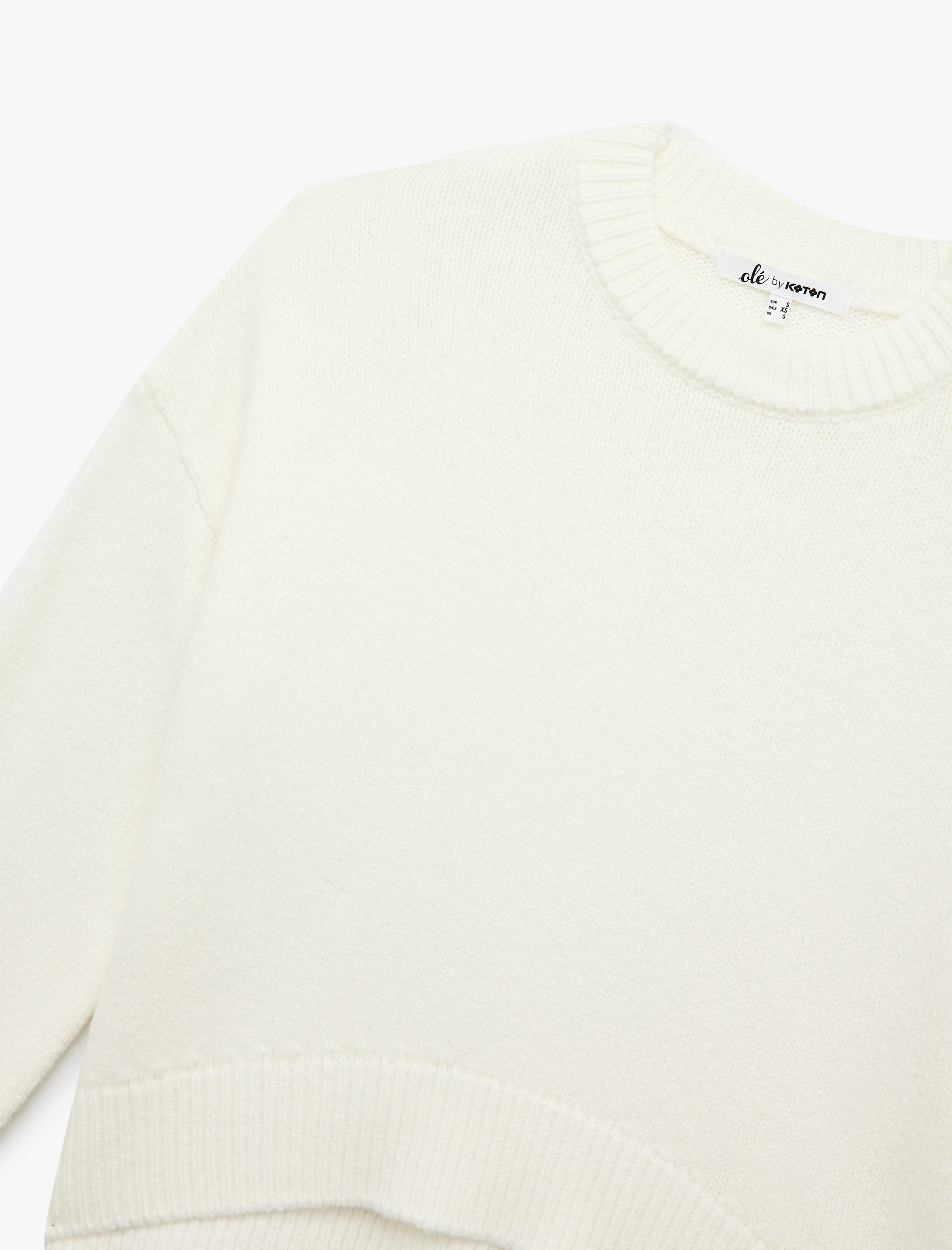   Basic Uzun Kollu Bisiklet Yaka Kazak