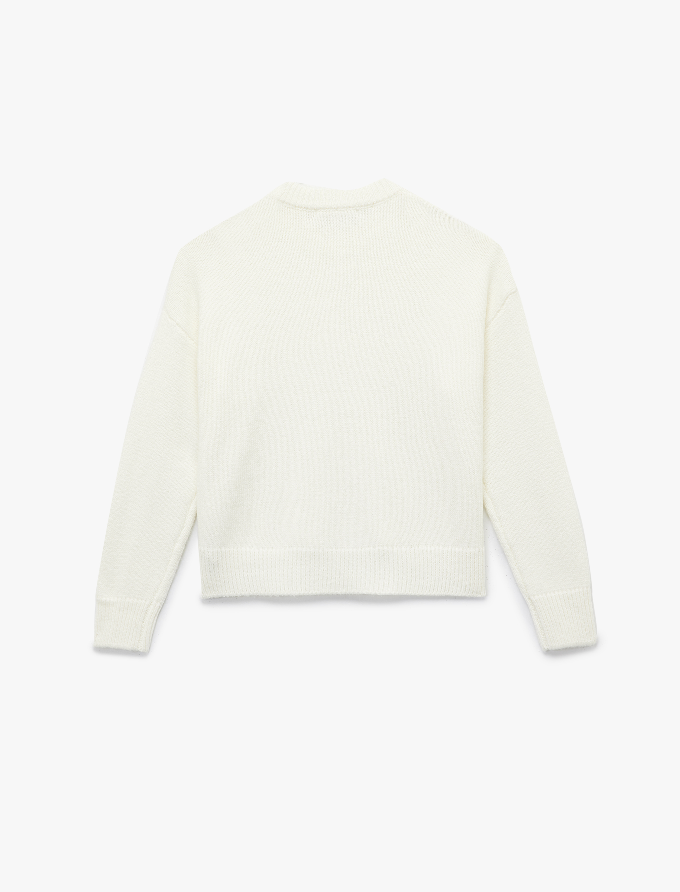   Basic Uzun Kollu Bisiklet Yaka Kazak