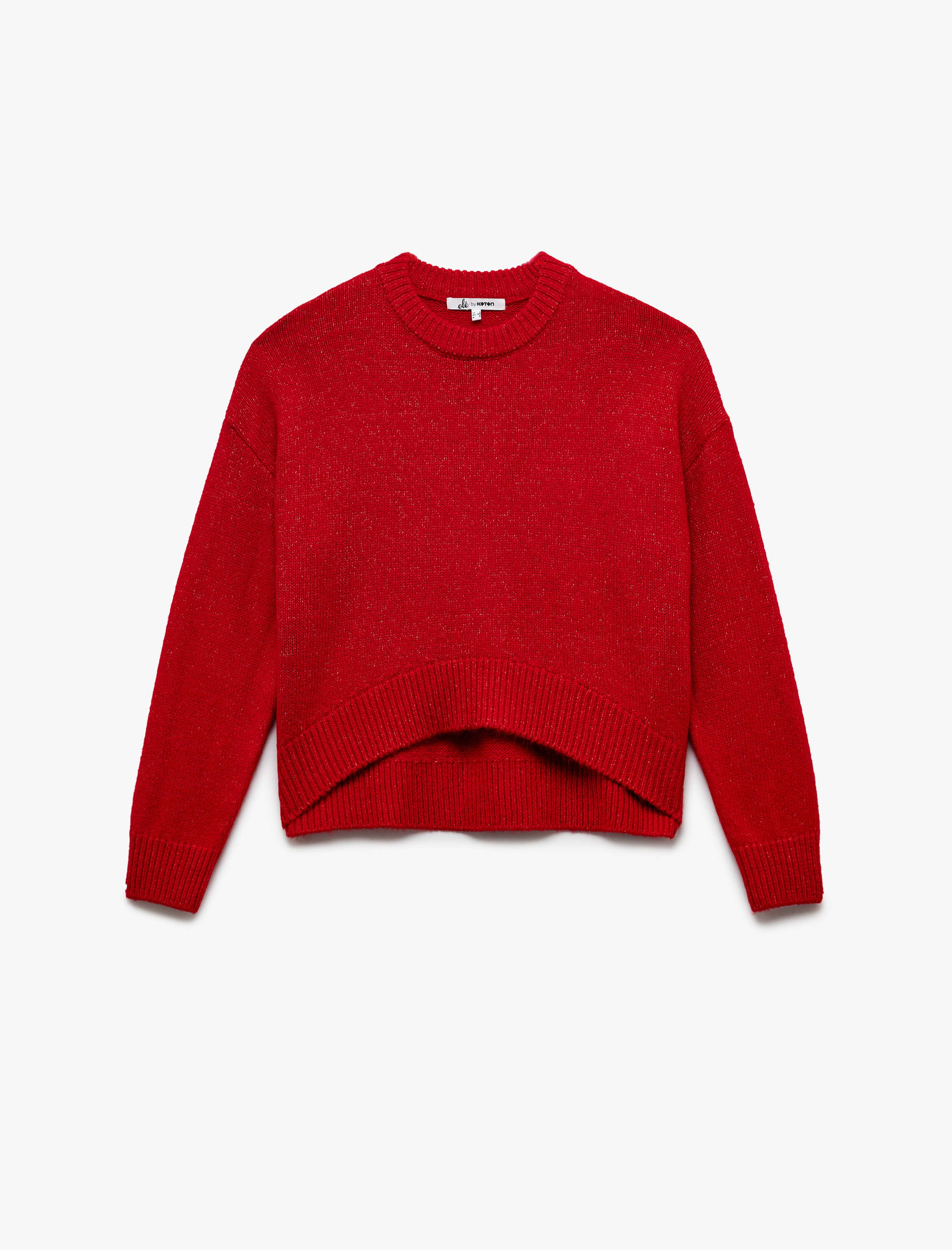   Basic Uzun Kollu Bisiklet Yaka Kazak