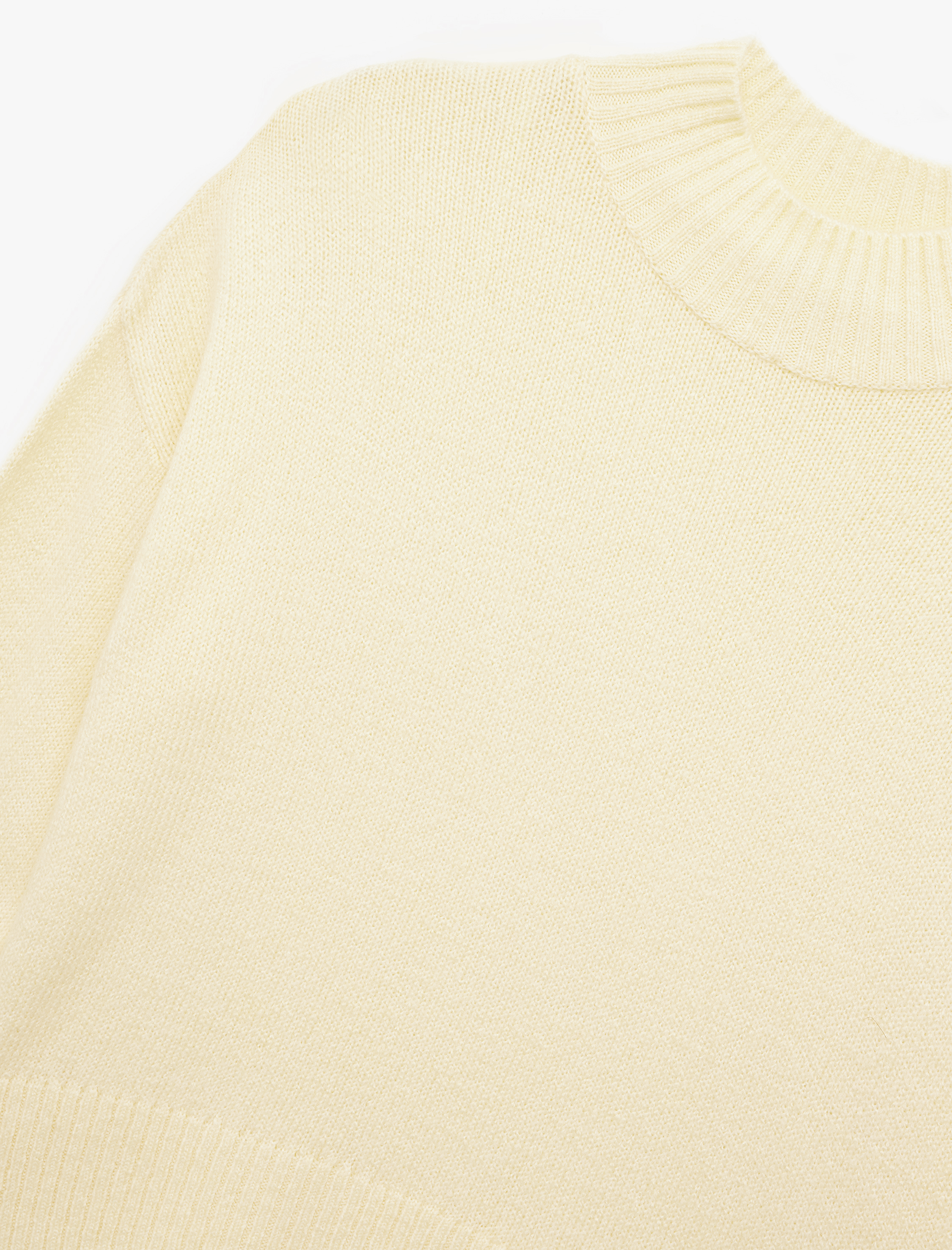   Dik Yaka Uzun Kollu Basic Triko Kazak