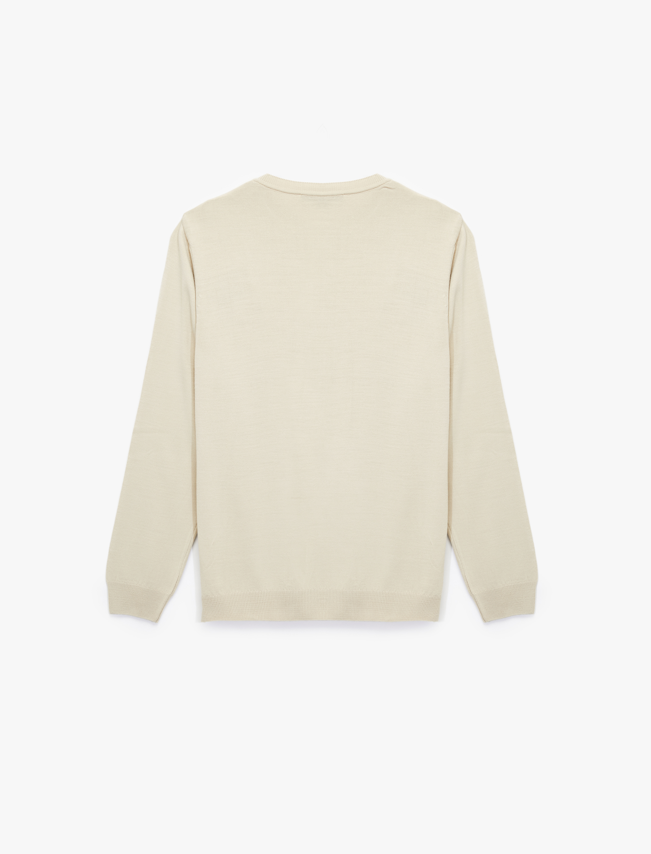   Uzun Kollu Bisiklet Yaka Basic Triko Kazak