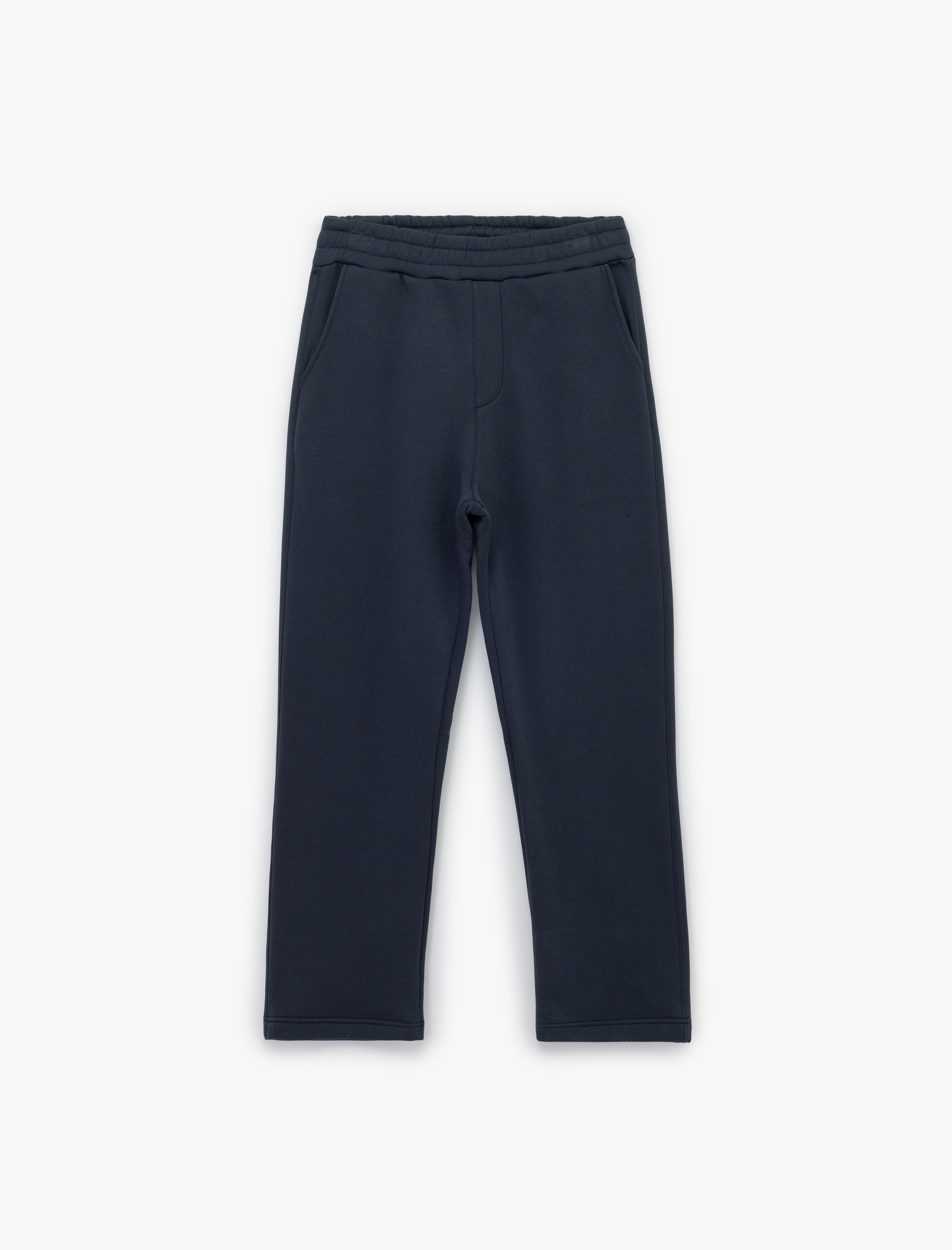   Straight Fit Cep Detaylı Şardonlu Beli Lastikli Kışlık Eşofman Altı