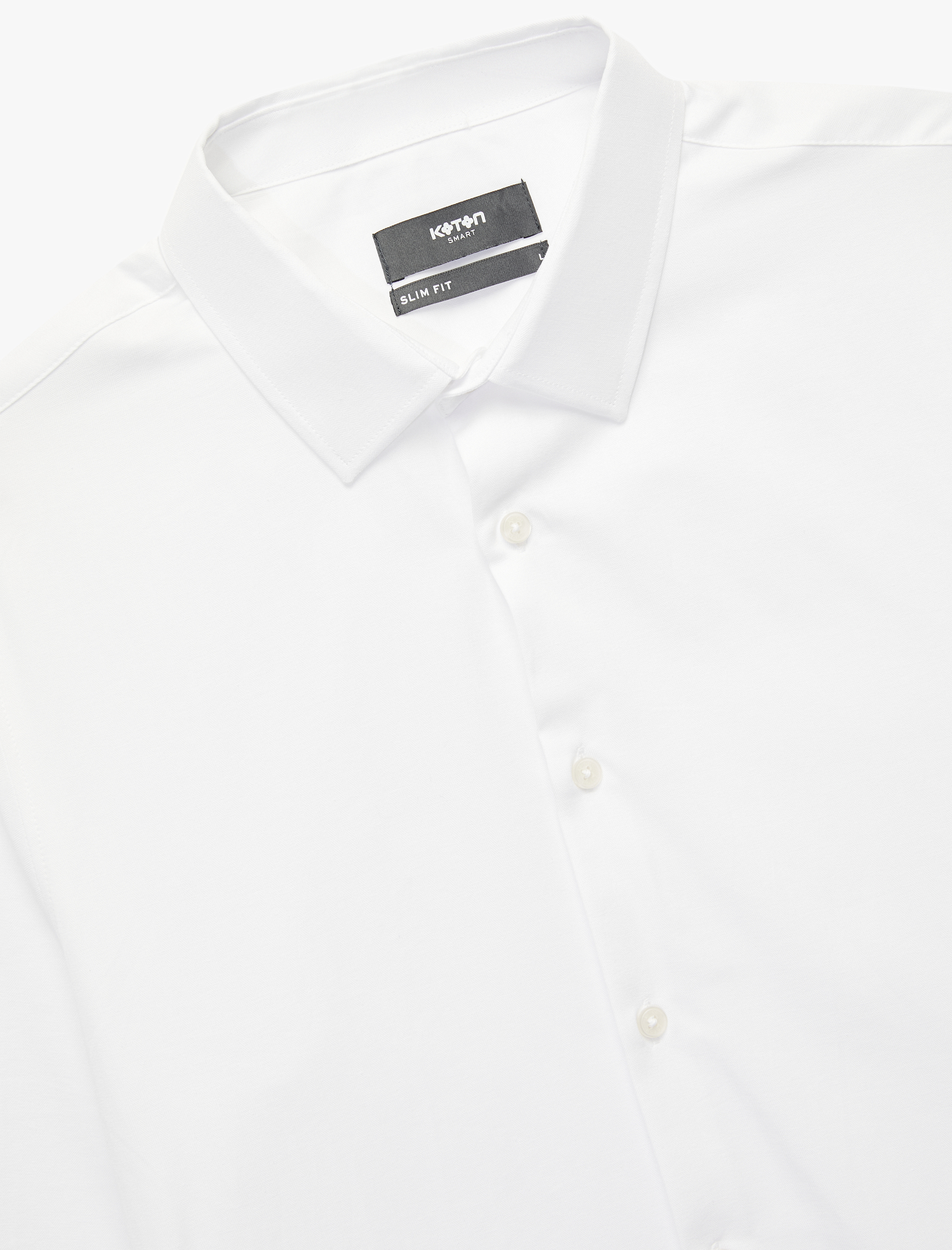 Slim Fit Yarım İtalyan Yaka Uzun Kollu Gömlek