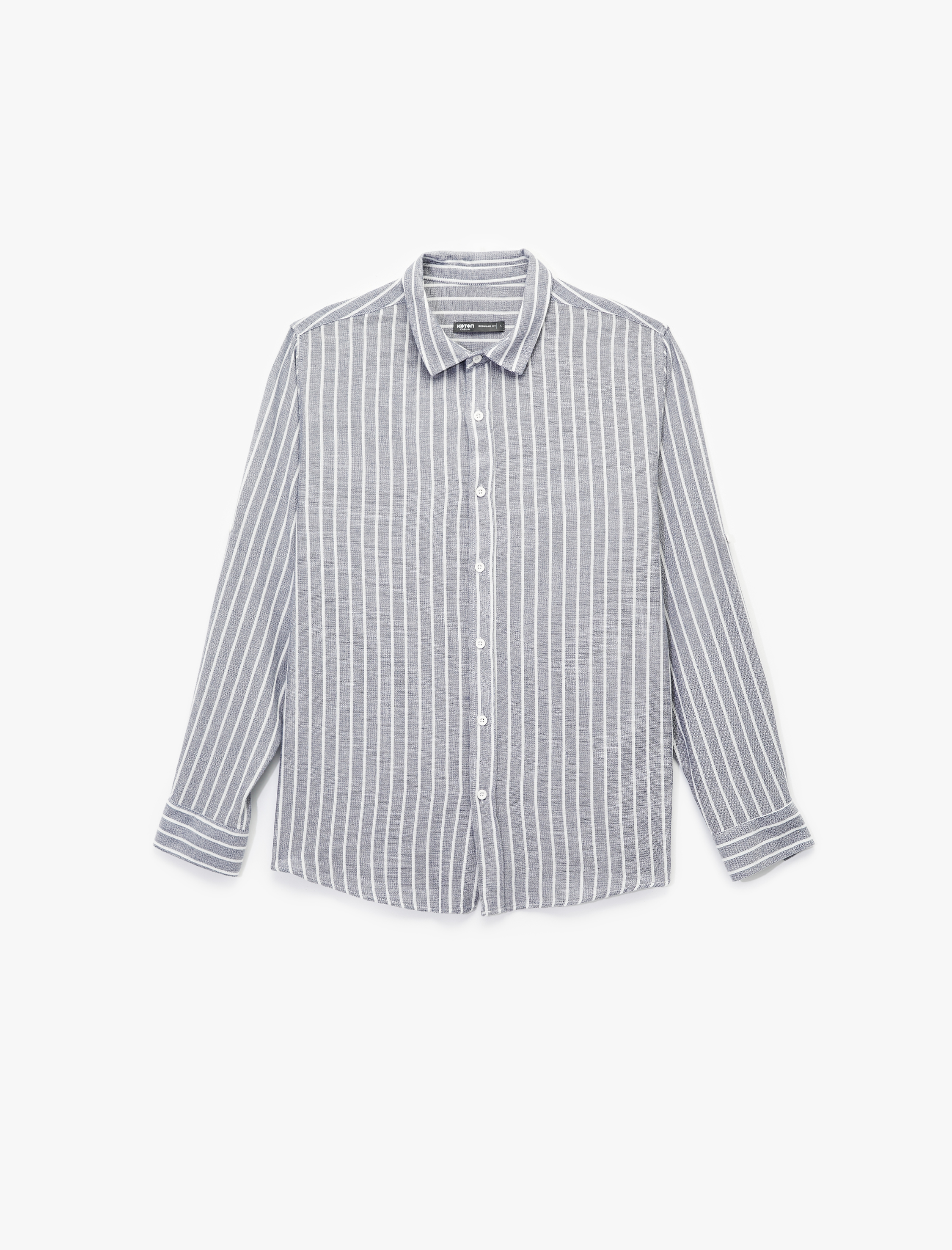 Regular Fit Pamuklu Klasik Yaka Uzun Kollu Gömlek