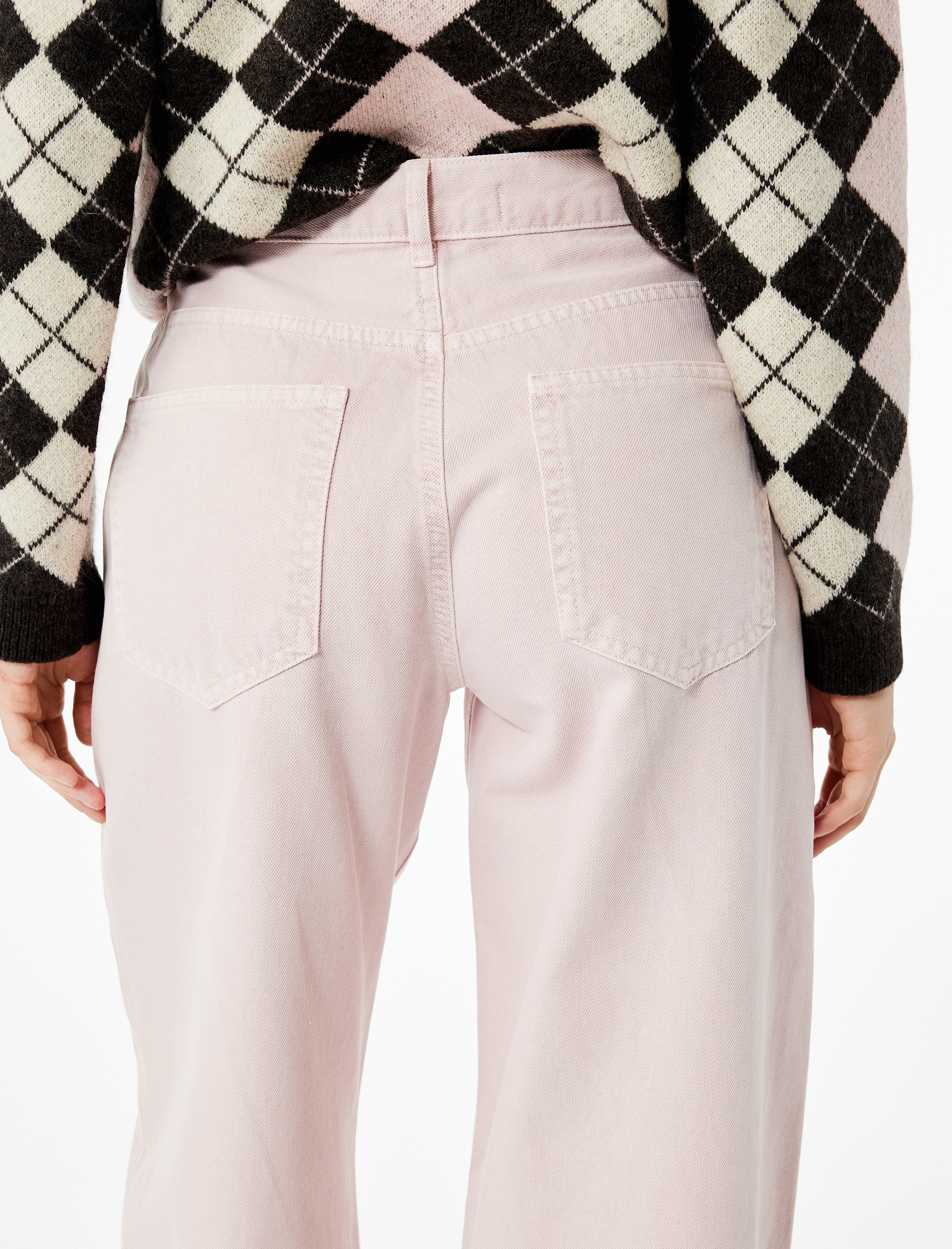   Pamuklu Bol Kesim Geniş Paça Jean Pantolon - Loose Straight Fit Jean