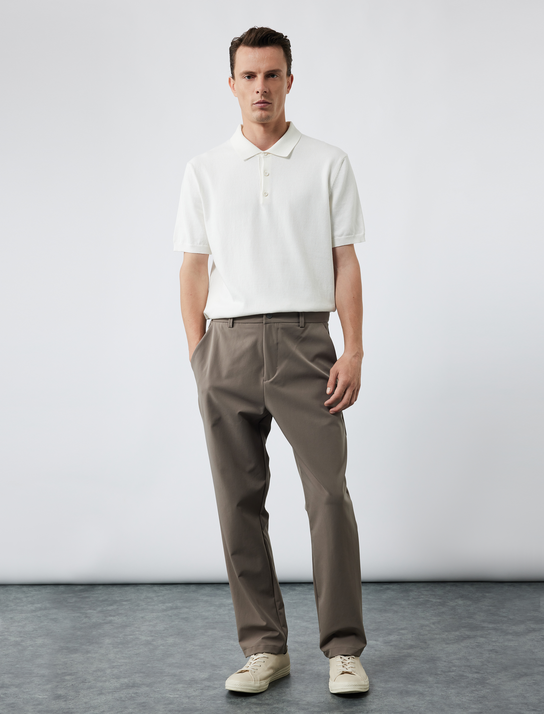   Regular Fit Düğmeli Polo Yaka Pamuklu Kısa Kollu Triko Tişört