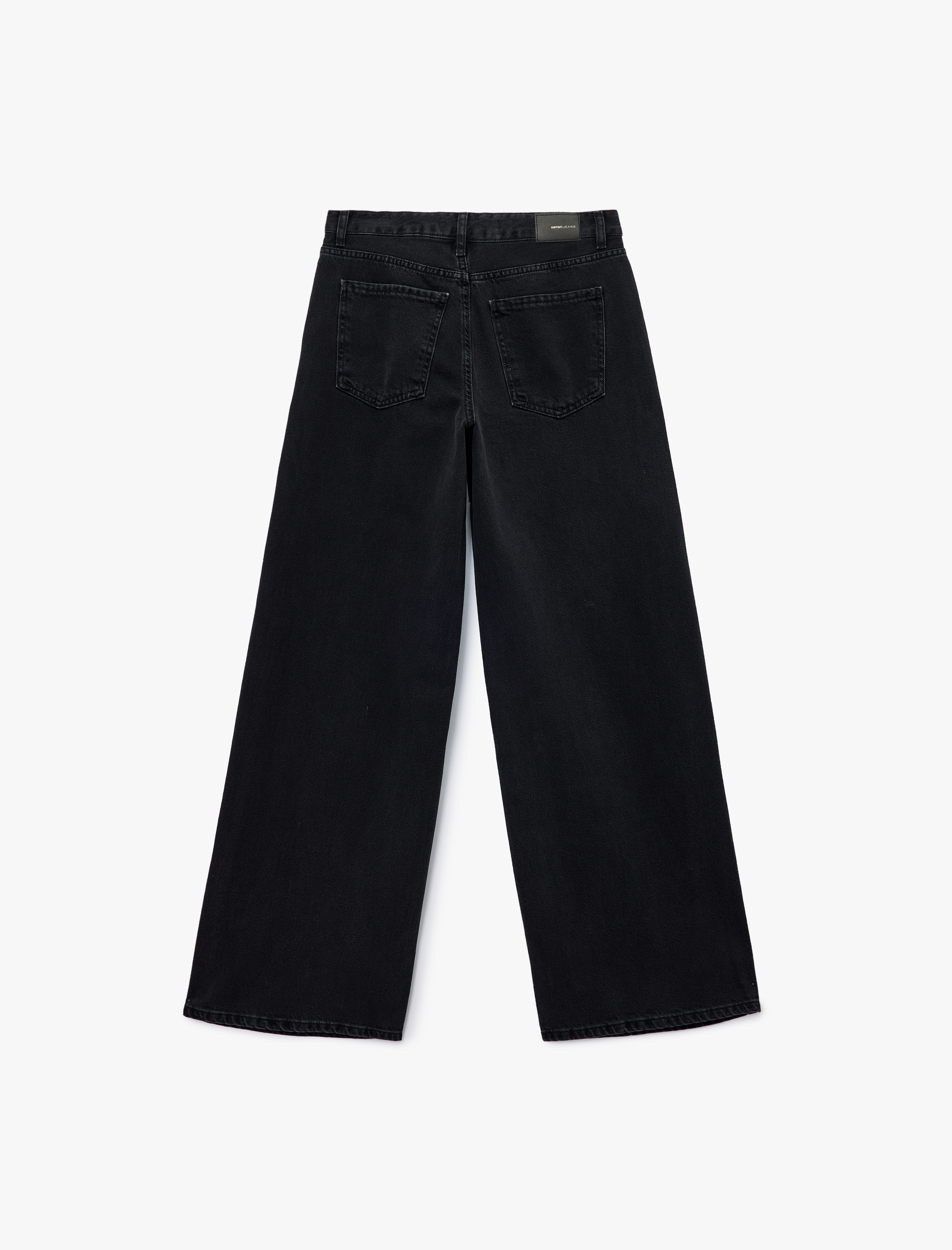   Düşük Bel Rahat Kalıp Geniş Paça Jean Pantolon - Loose Straight Fit Jean