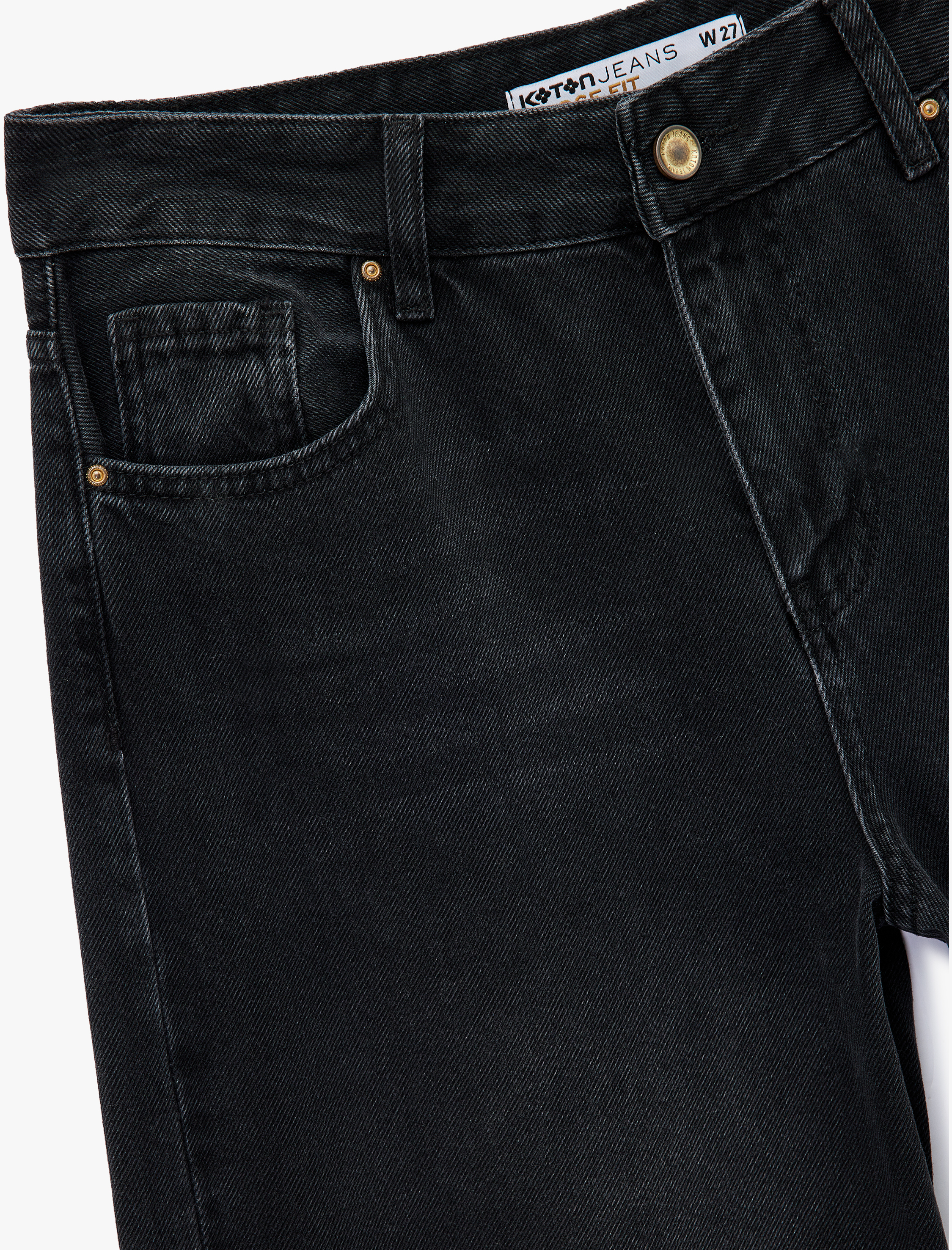   Düşük Bel Rahat Kalıp Geniş Paça Jean Pantolon - Loose Straight Fit Jean
