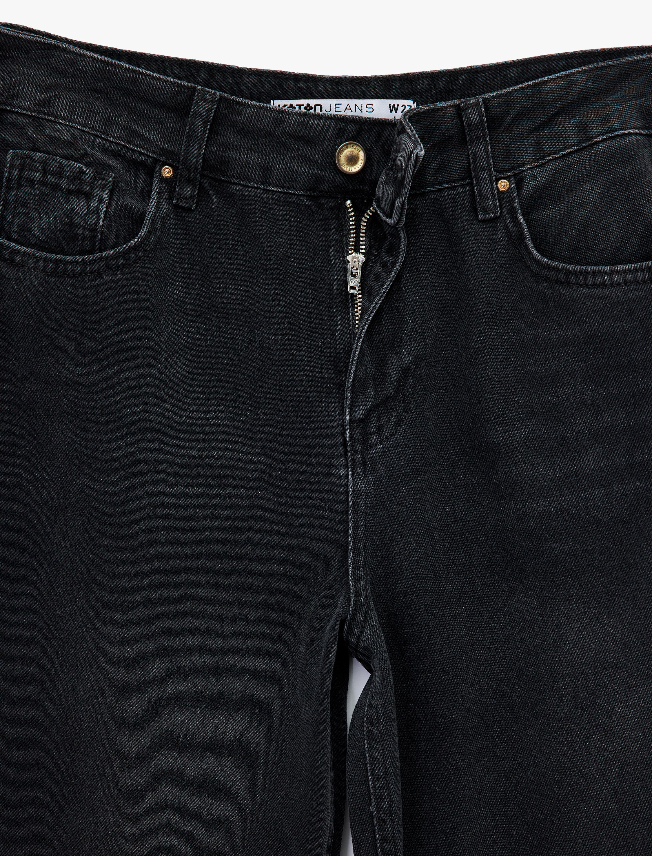   Düşük Bel Rahat Kalıp Geniş Paça Jean Pantolon - Loose Straight Fit Jean