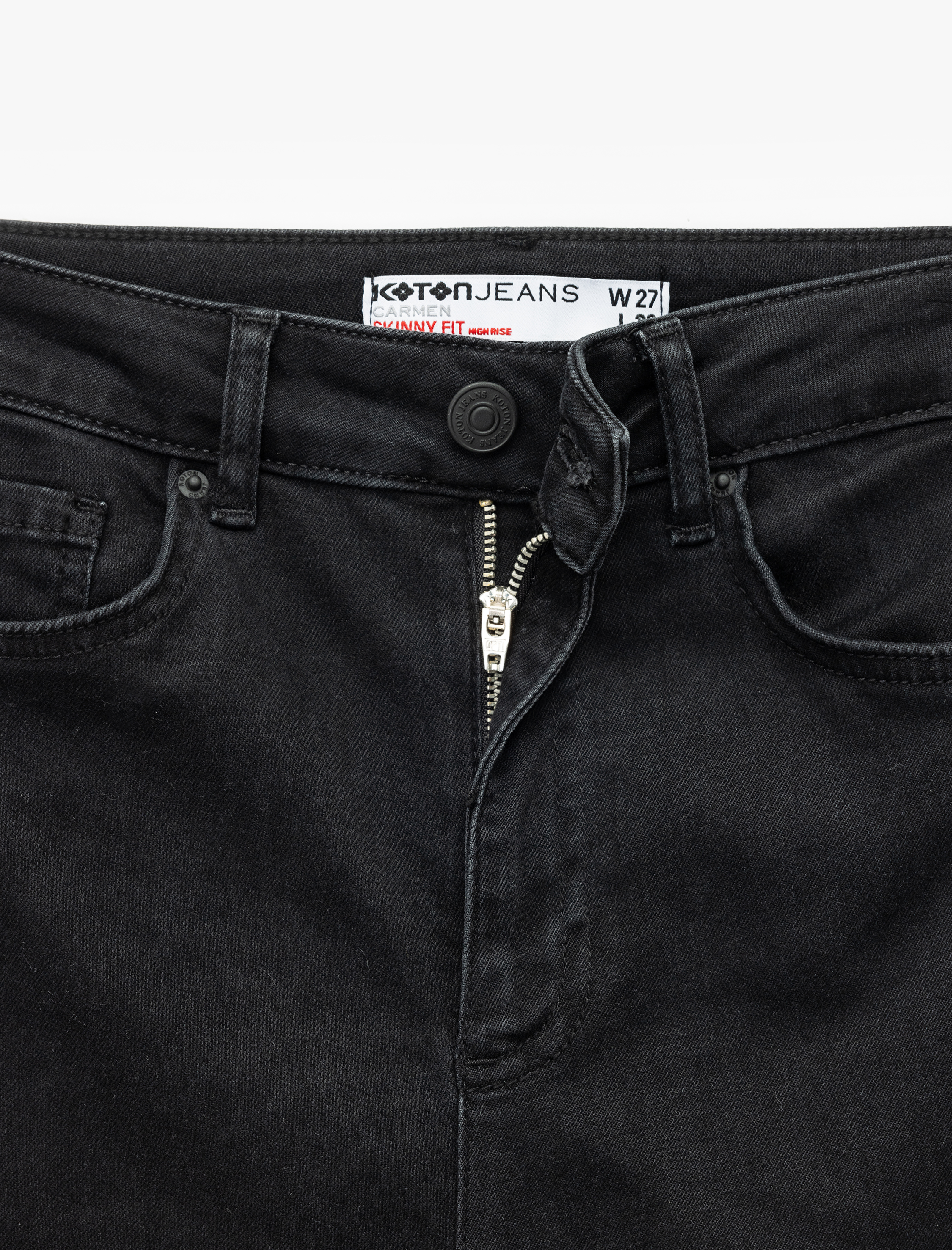   Yüksek Bel Dar Paça Denim Pantolon - Skinny Jeans