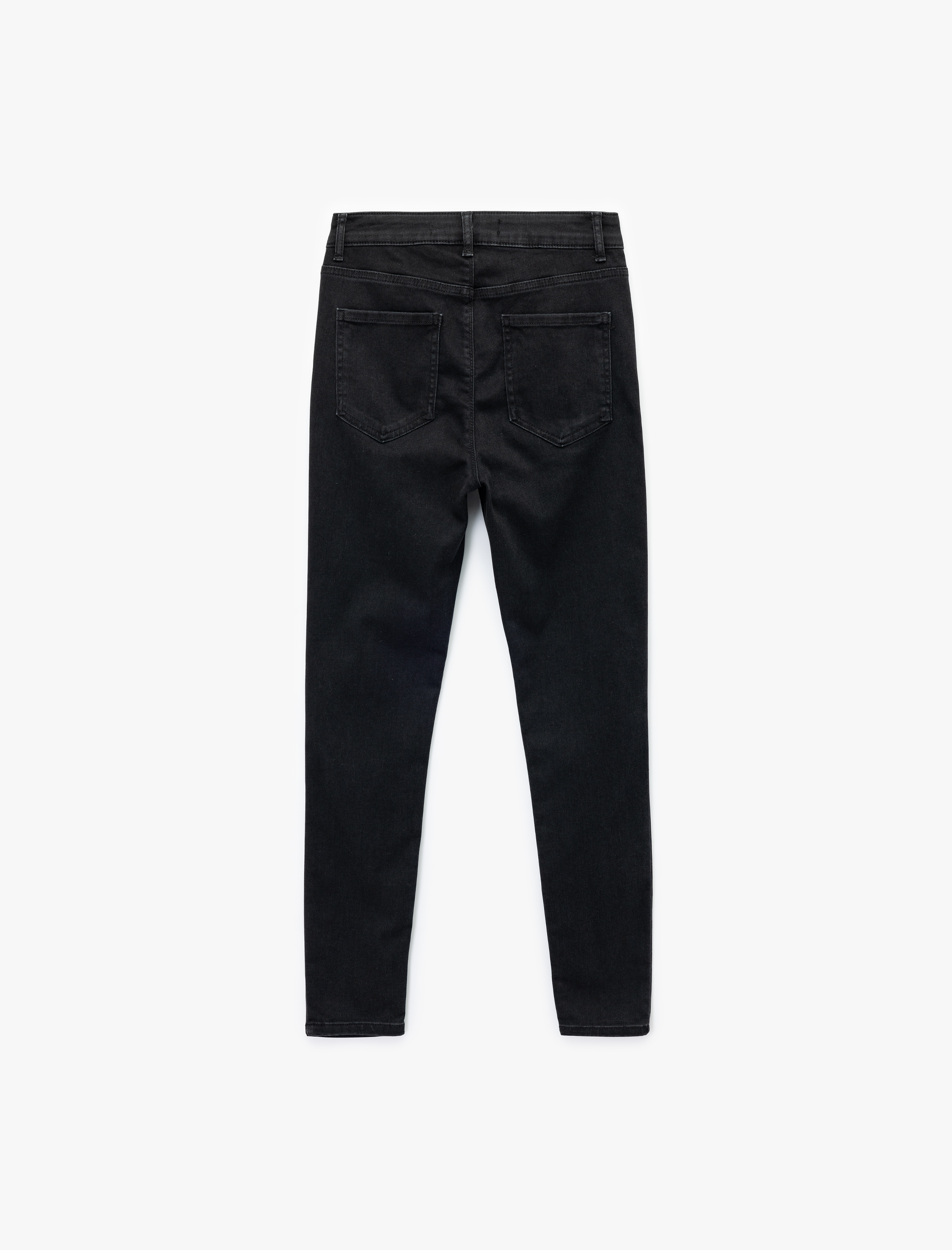   Yüksek Bel Dar Paça Denim Pantolon - Skinny Jeans