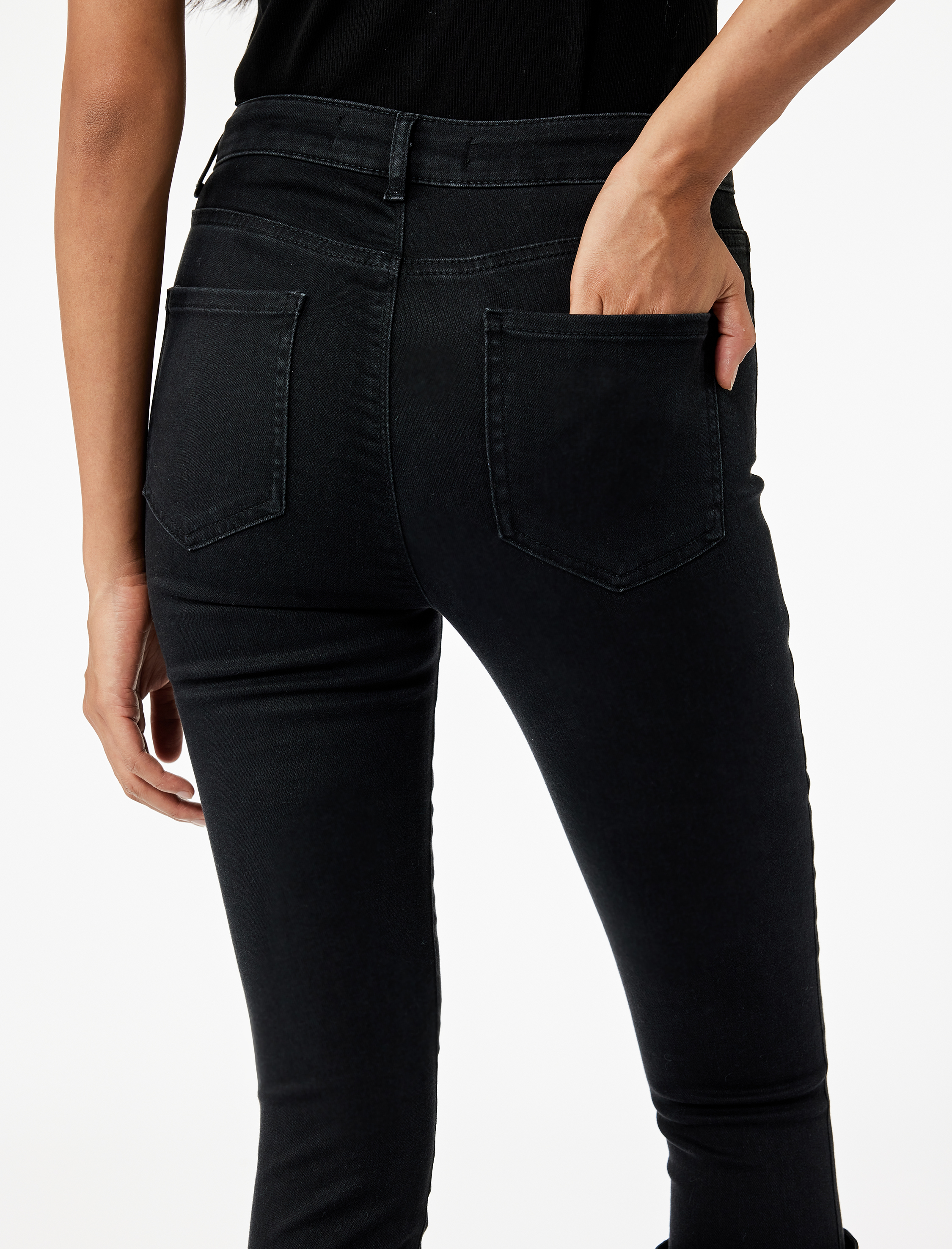   Yüksek Bel Dar Paça Denim Pantolon - Skinny Jeans