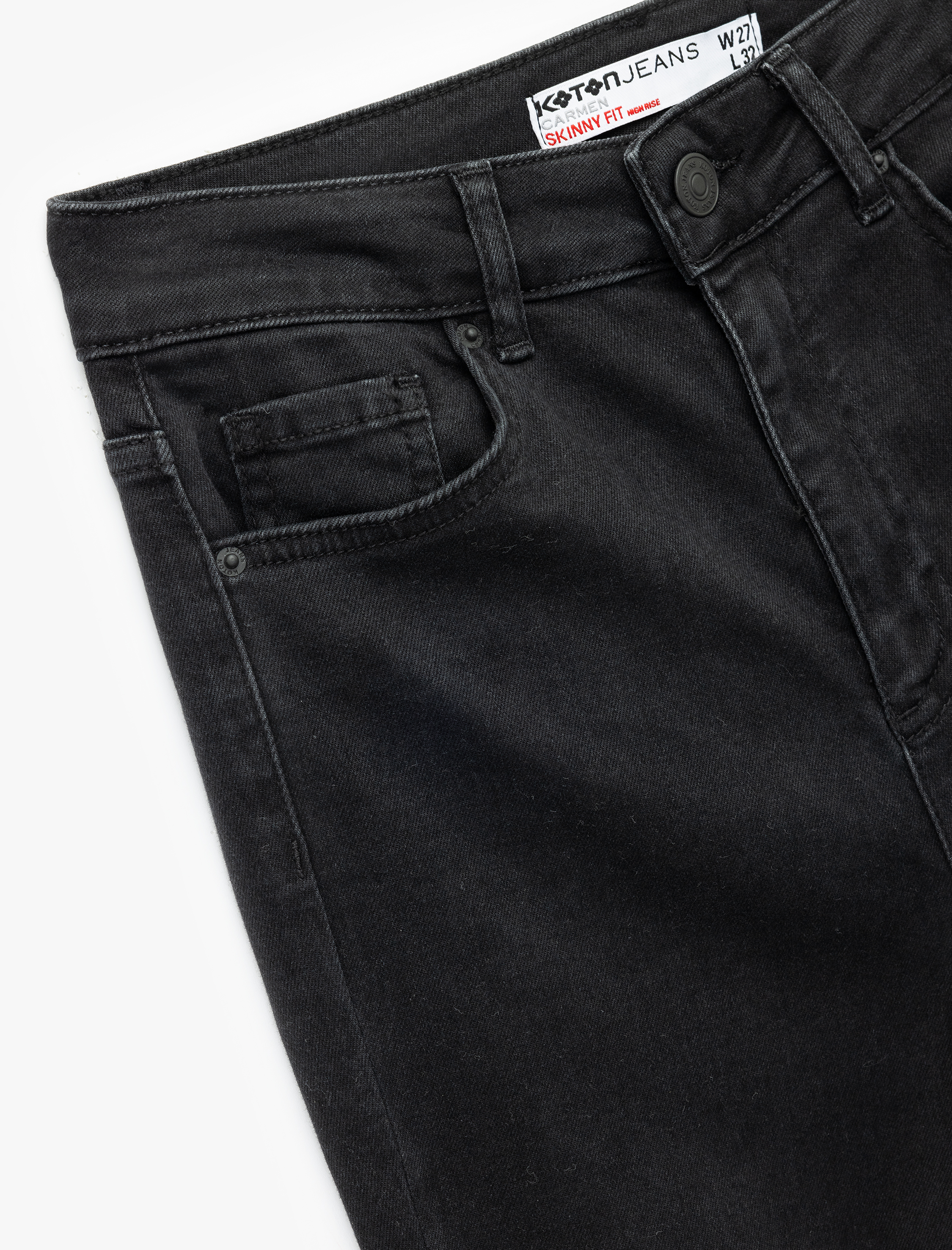   Yüksek Bel Dar Paça Denim Pantolon - Skinny Jeans