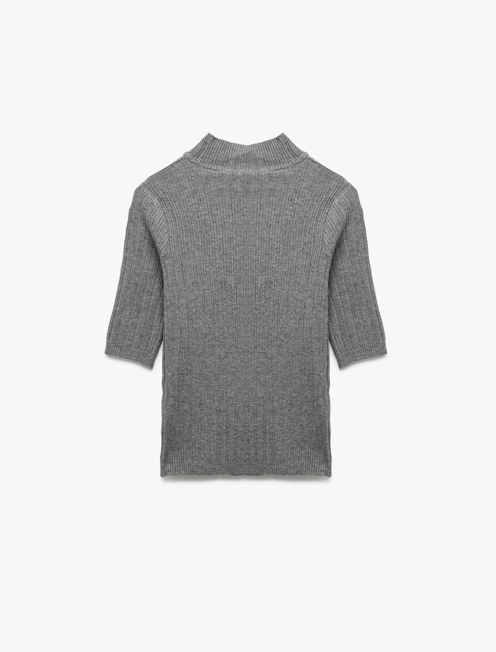  Kısa Kollu Balıkçı Yaka Triko Kazak