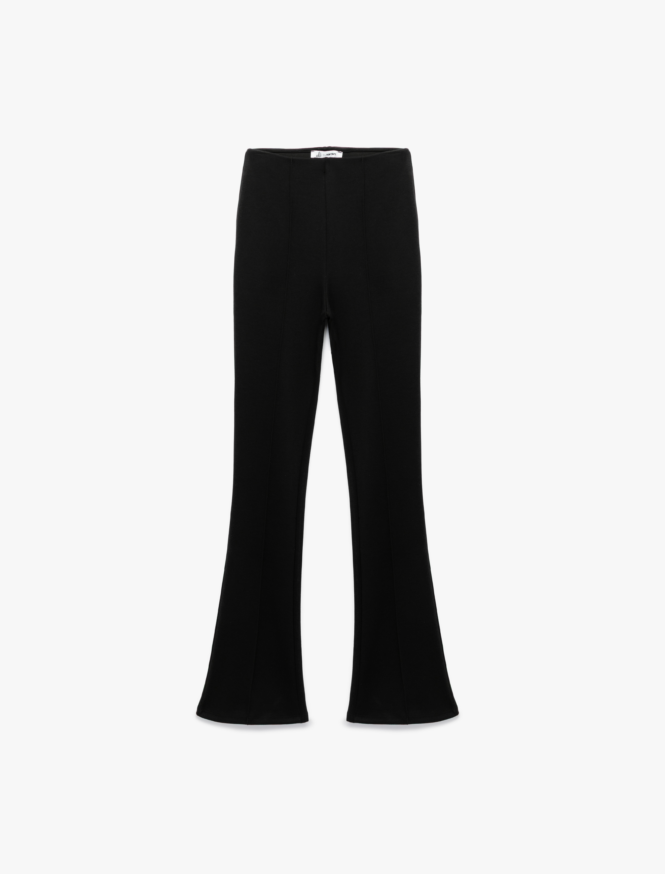   Yüksek Bel Ekstra Uzun Basic İspanyol Paça Pantolon