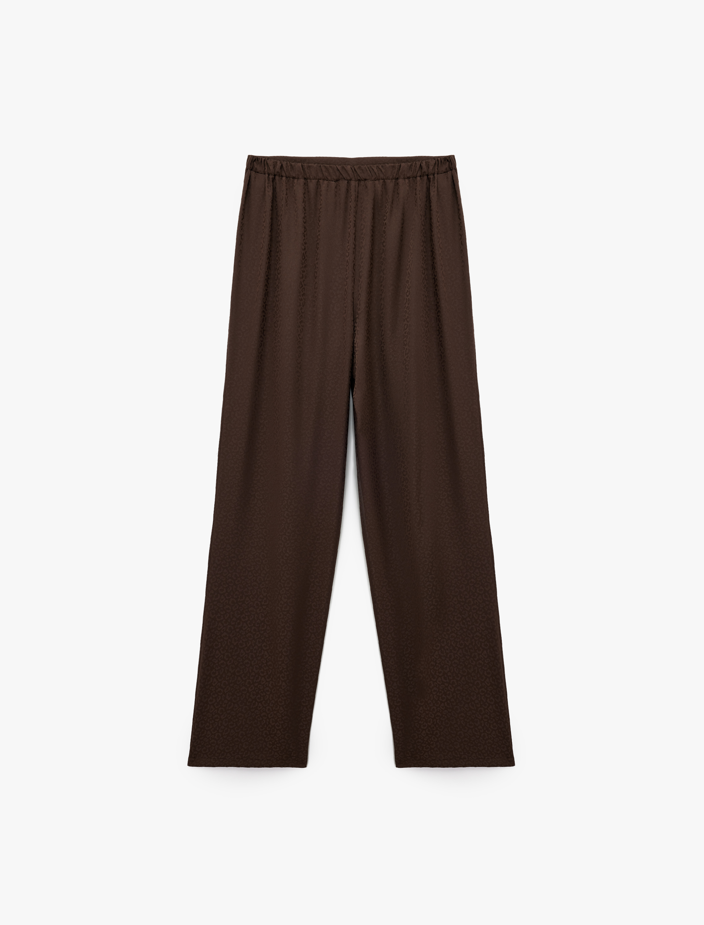   Rahat Kalıp Dokulu Saten Pijama Altı