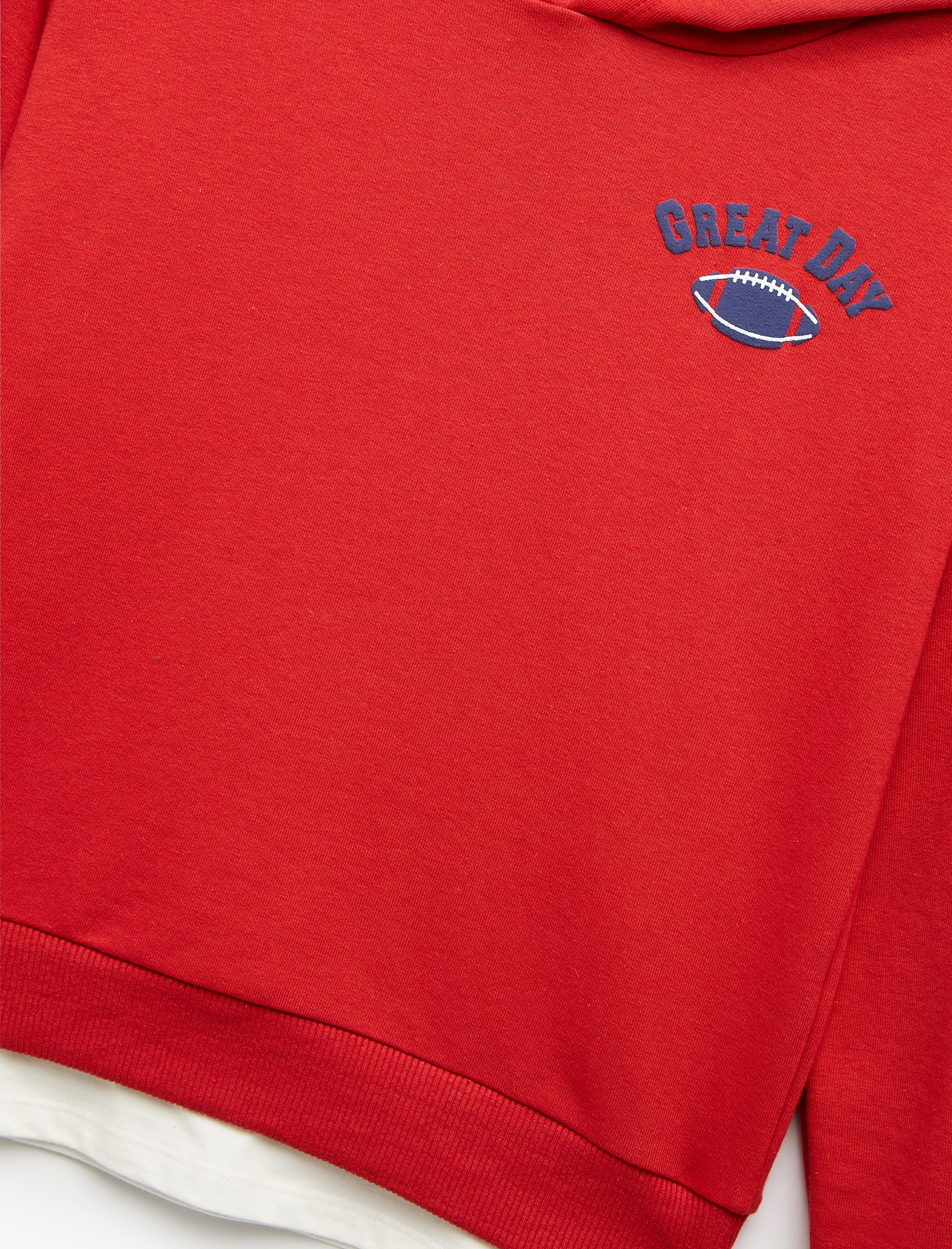  Erkek Çocuk Pamuklu Uzun Kollu Baskılı Kapşonlu Sweatshirt