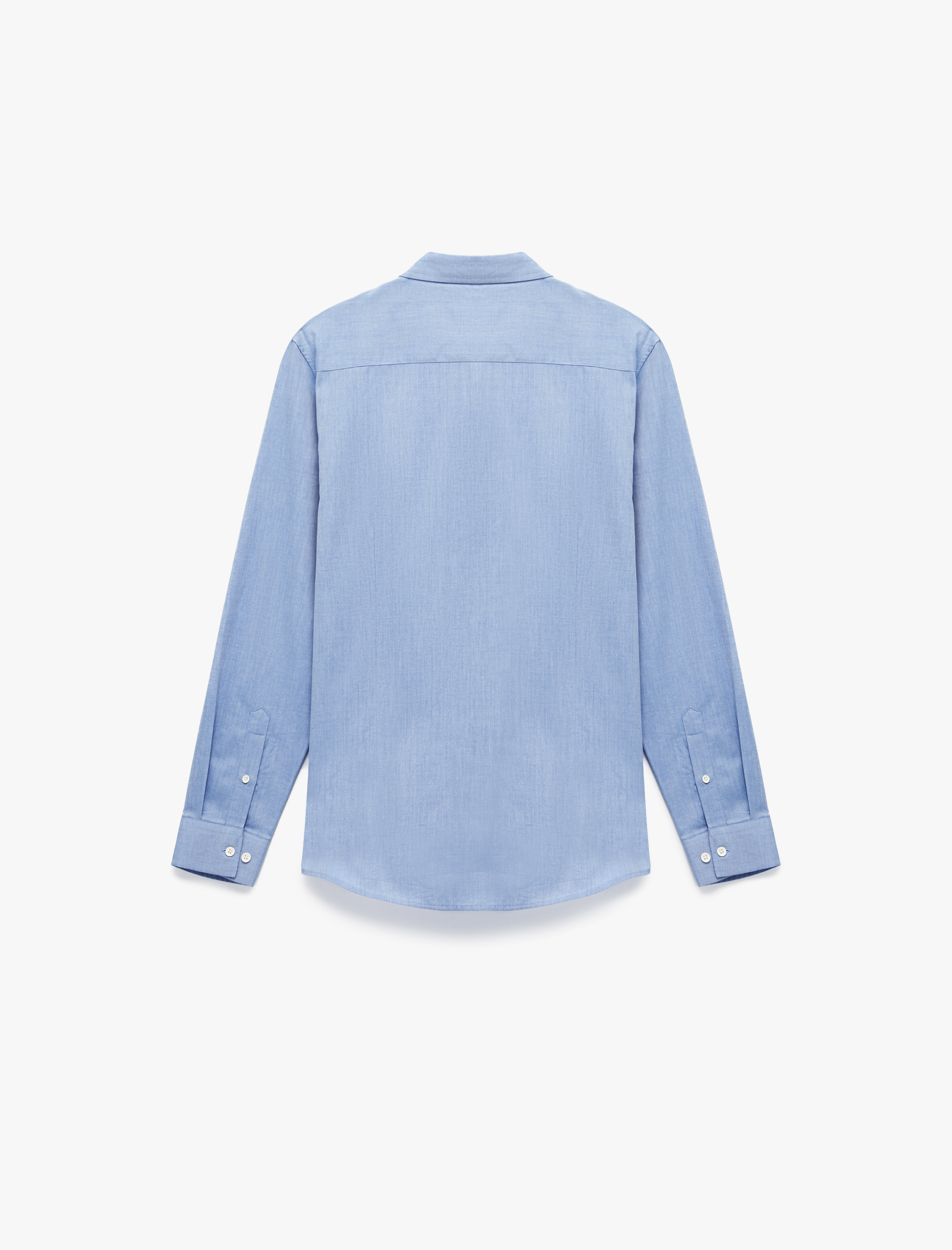   Regular Fit Pamuklu Oxford Uzun Kollu Düğmeli Yaka Gömlek