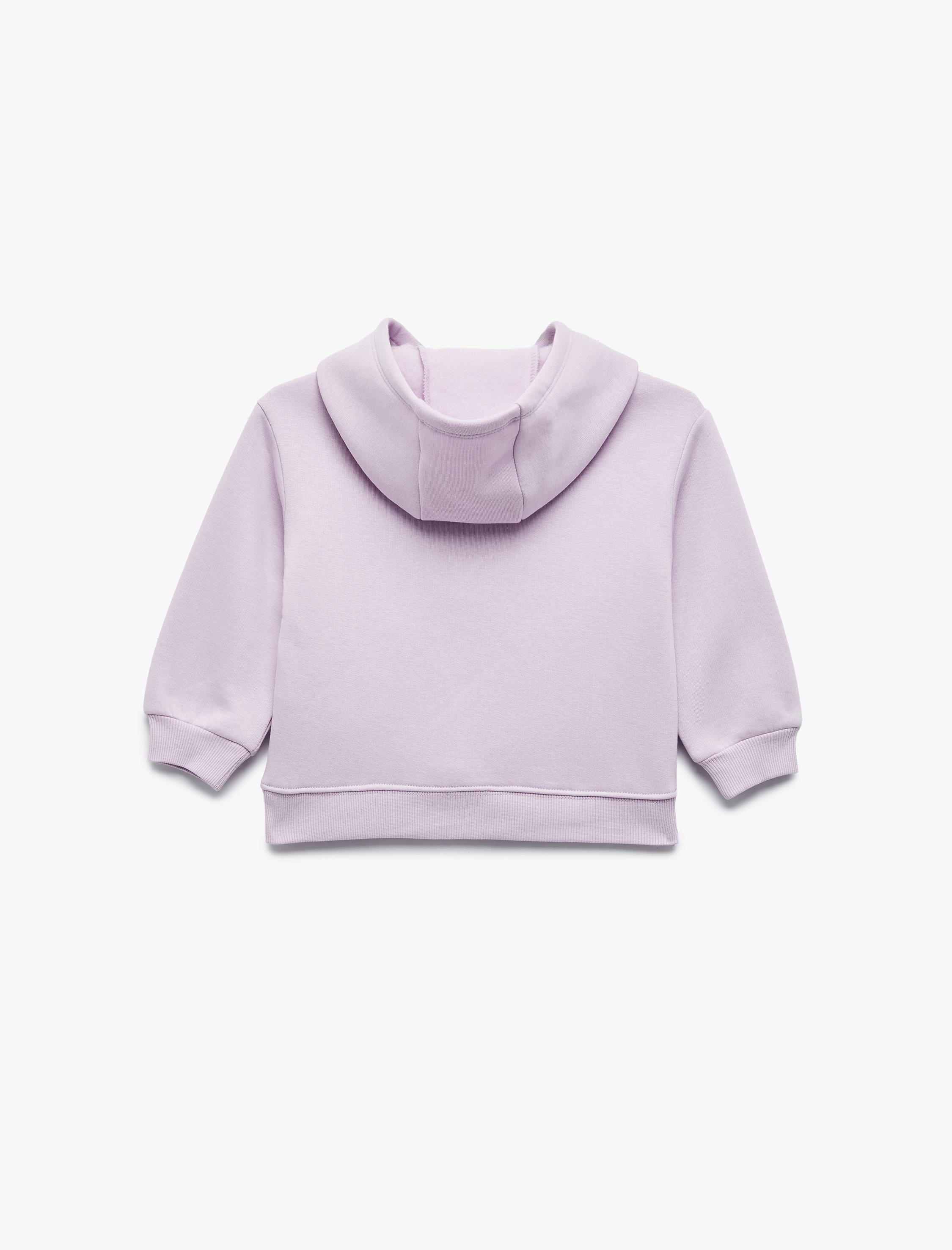  Kız Bebek Uzun Kollu Kapşonlu Kelebek Baskılı Sweatshirt