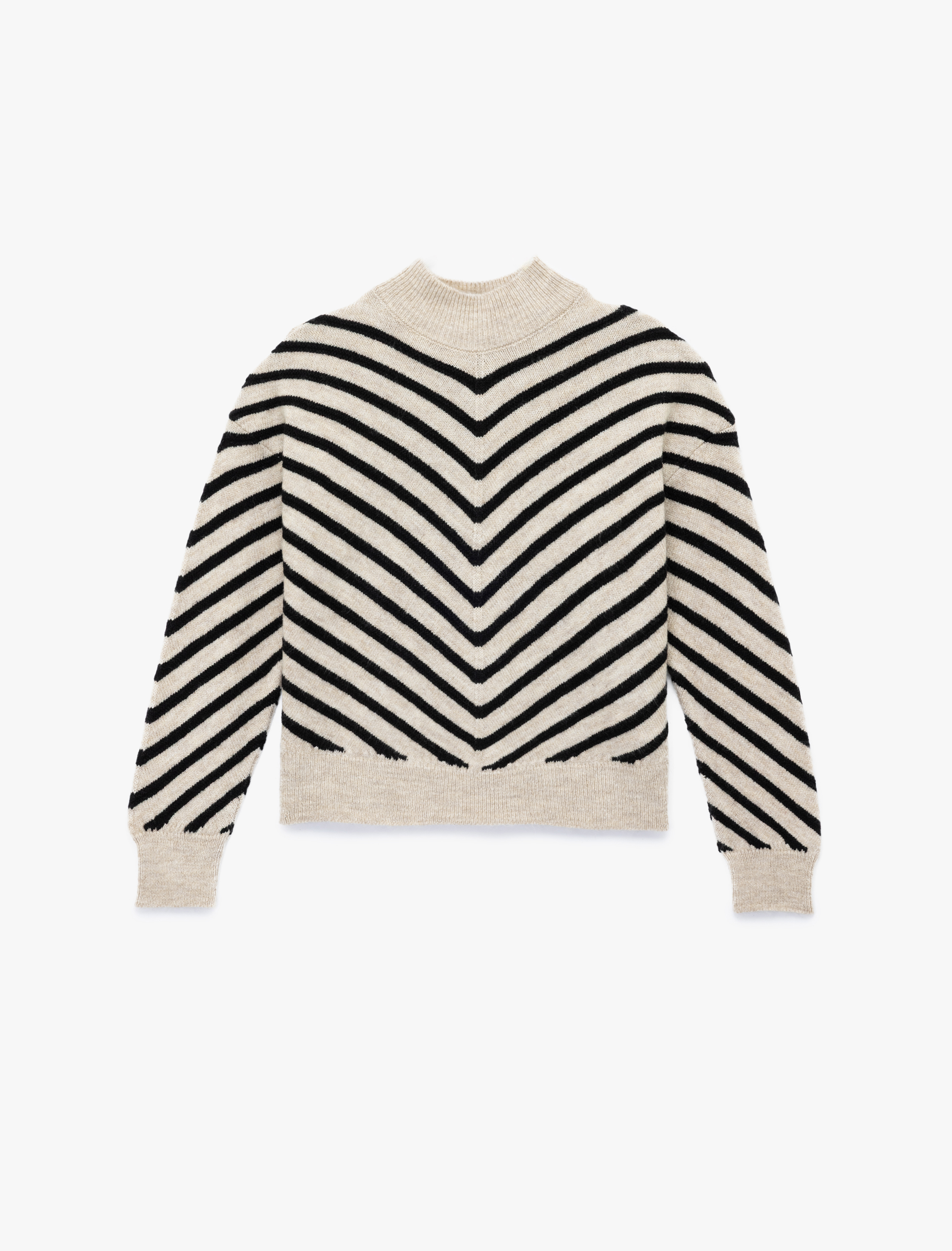   Dik Yaka Uzun Kollu Triko Kazak