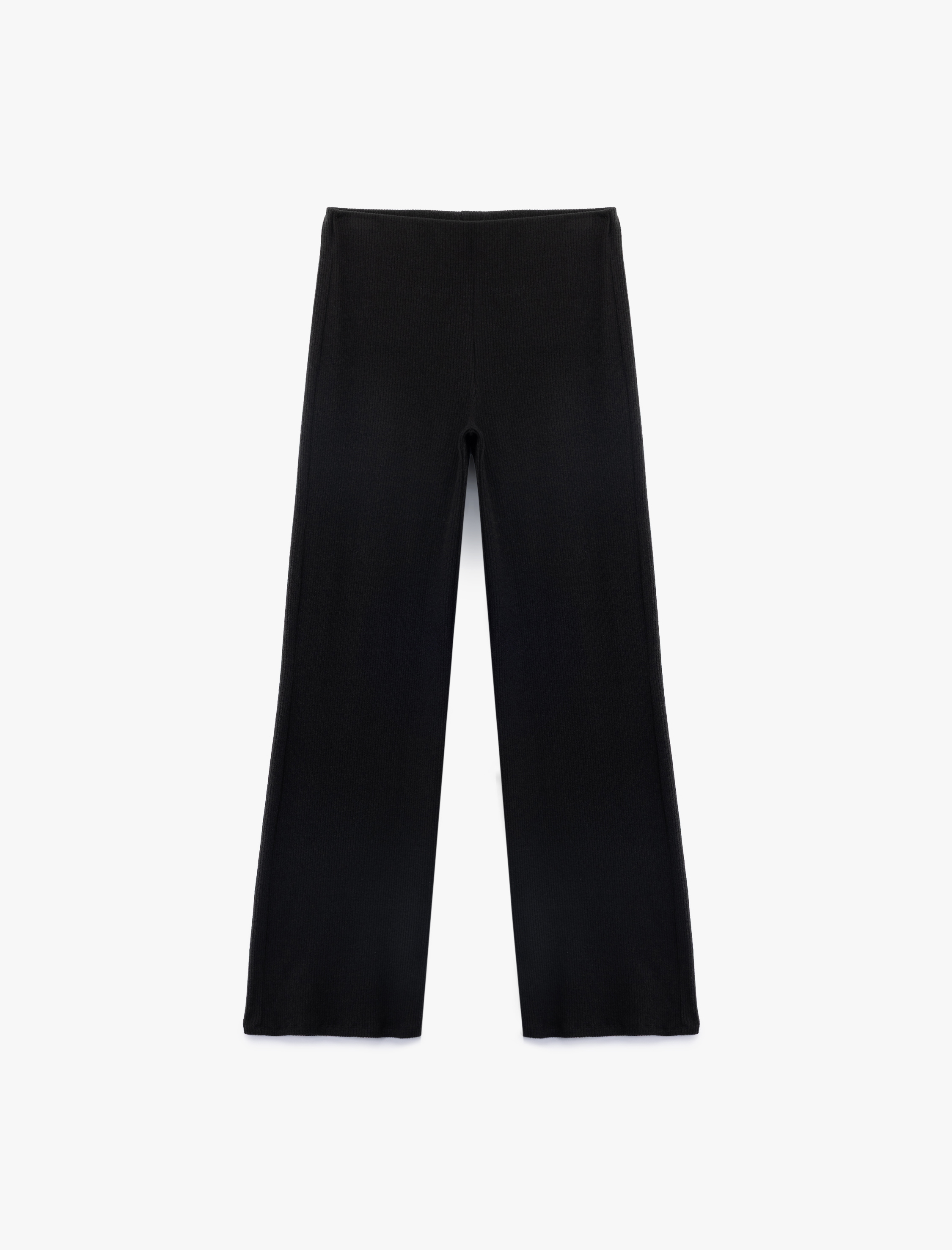   Kaşkorse Rahat Kalıp Ribanalı Geniş Paça Pantolon