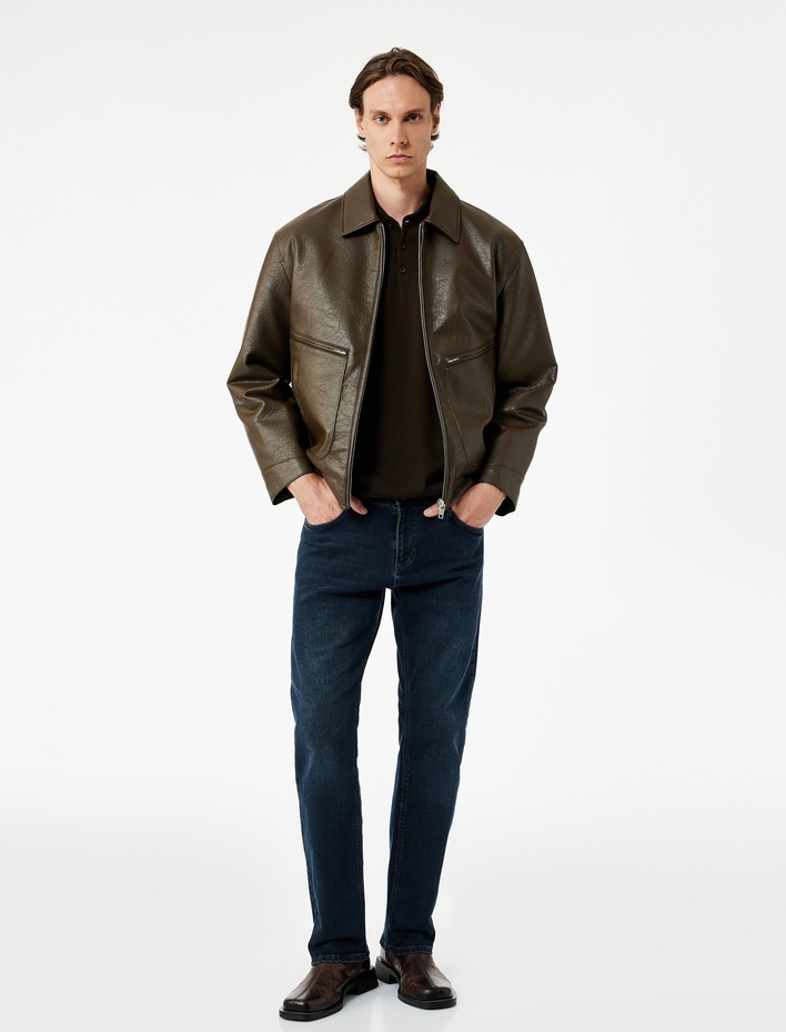  Pamuklu Normal Bel Straight Fit Jean Pantolon - Mark Jean